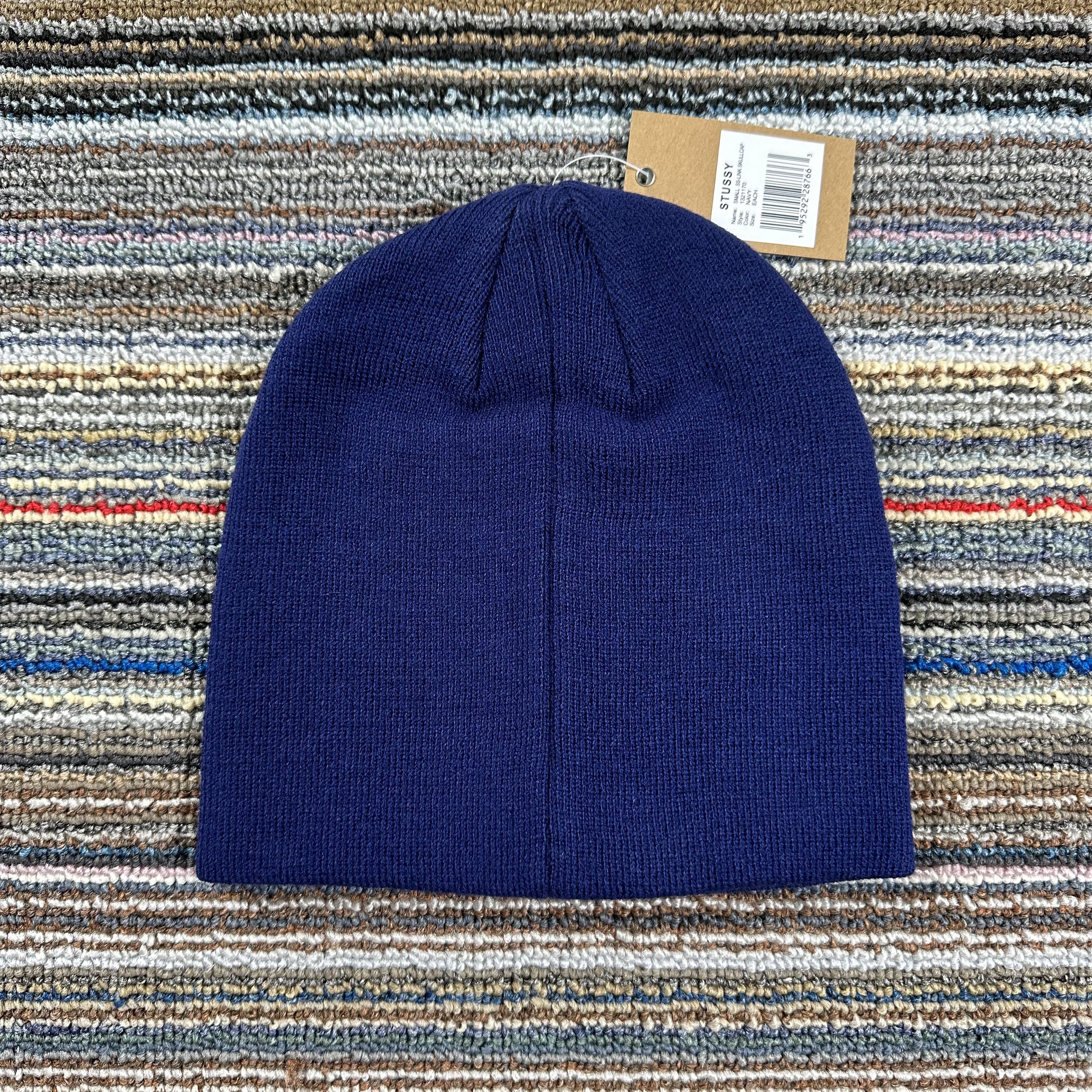 Stussy STUSSY SMALL SS LINK SKULLCAP BEANIE HAT / NAVY Size ONE SIZE - 3 Thumbnail