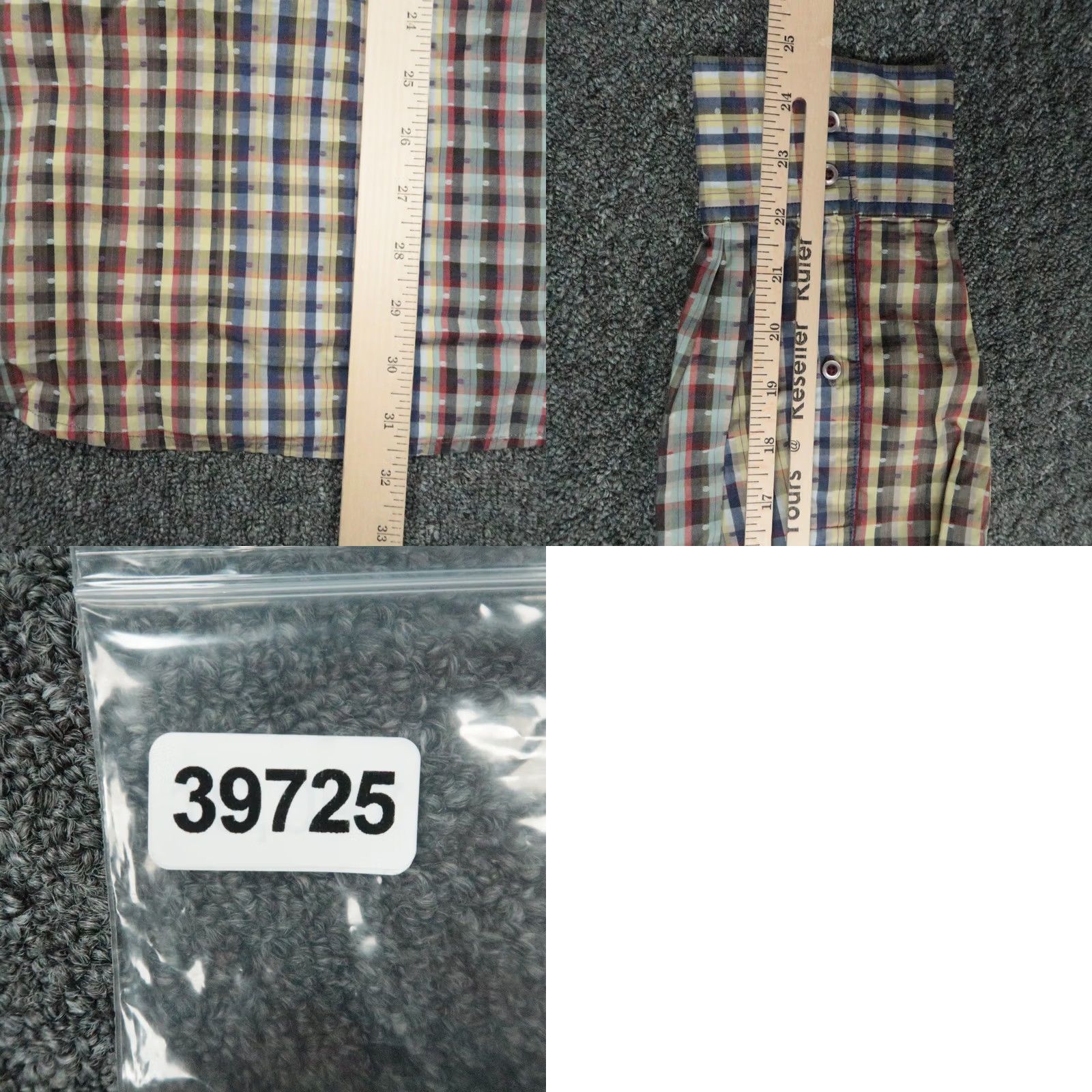Robert Graham Robert Graham Shirt Mens XL Blue Yellow Multicolor Plaid Long Sleeve Button Size US XL / EU 56 / 4 - 8 Thumbnail