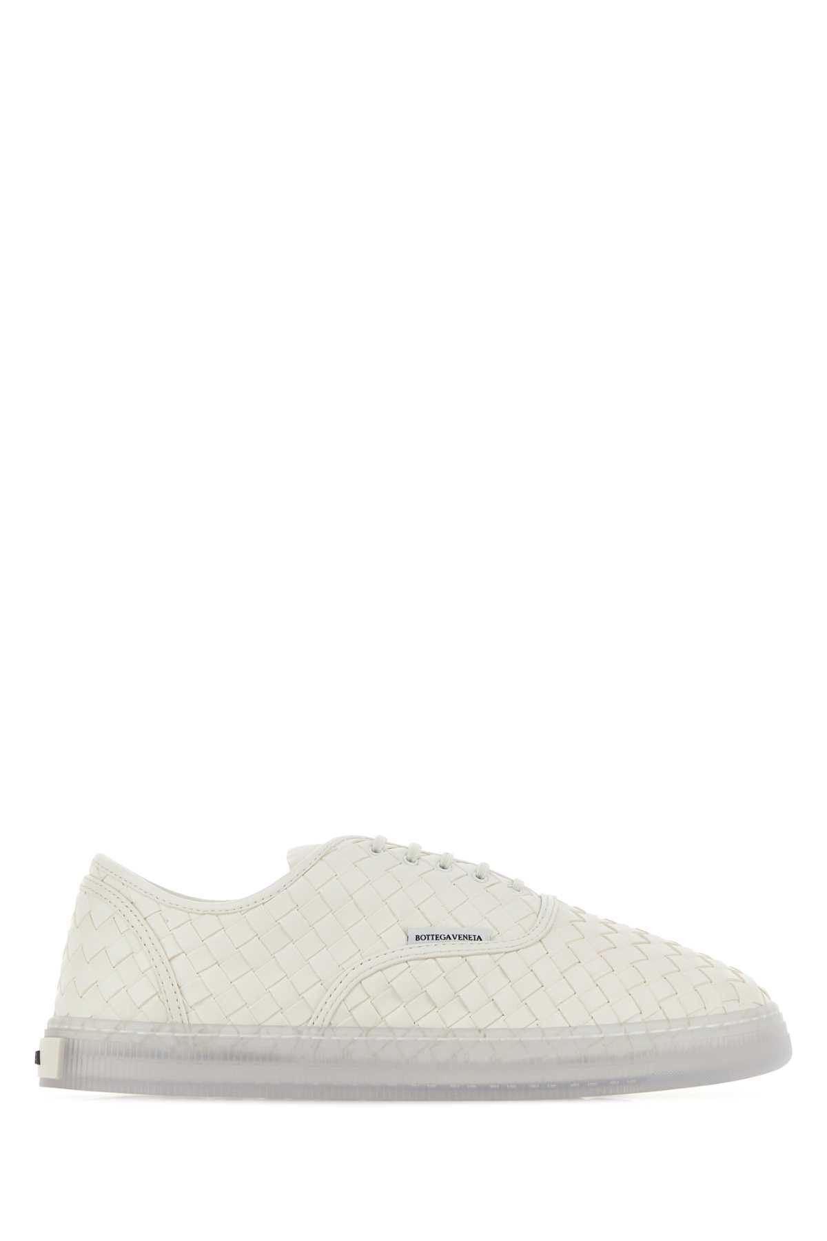 Bottega Veneta White Nappa Leather Serena Sneakers Size US 9 / IT 39 - 1 Thumbnail