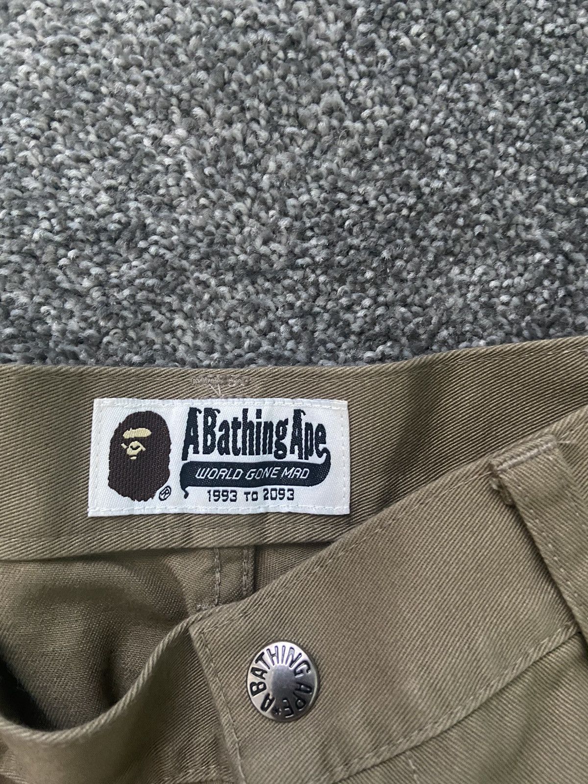 Bape Bape tan one point shorts Size US 29 - 7 Thumbnail