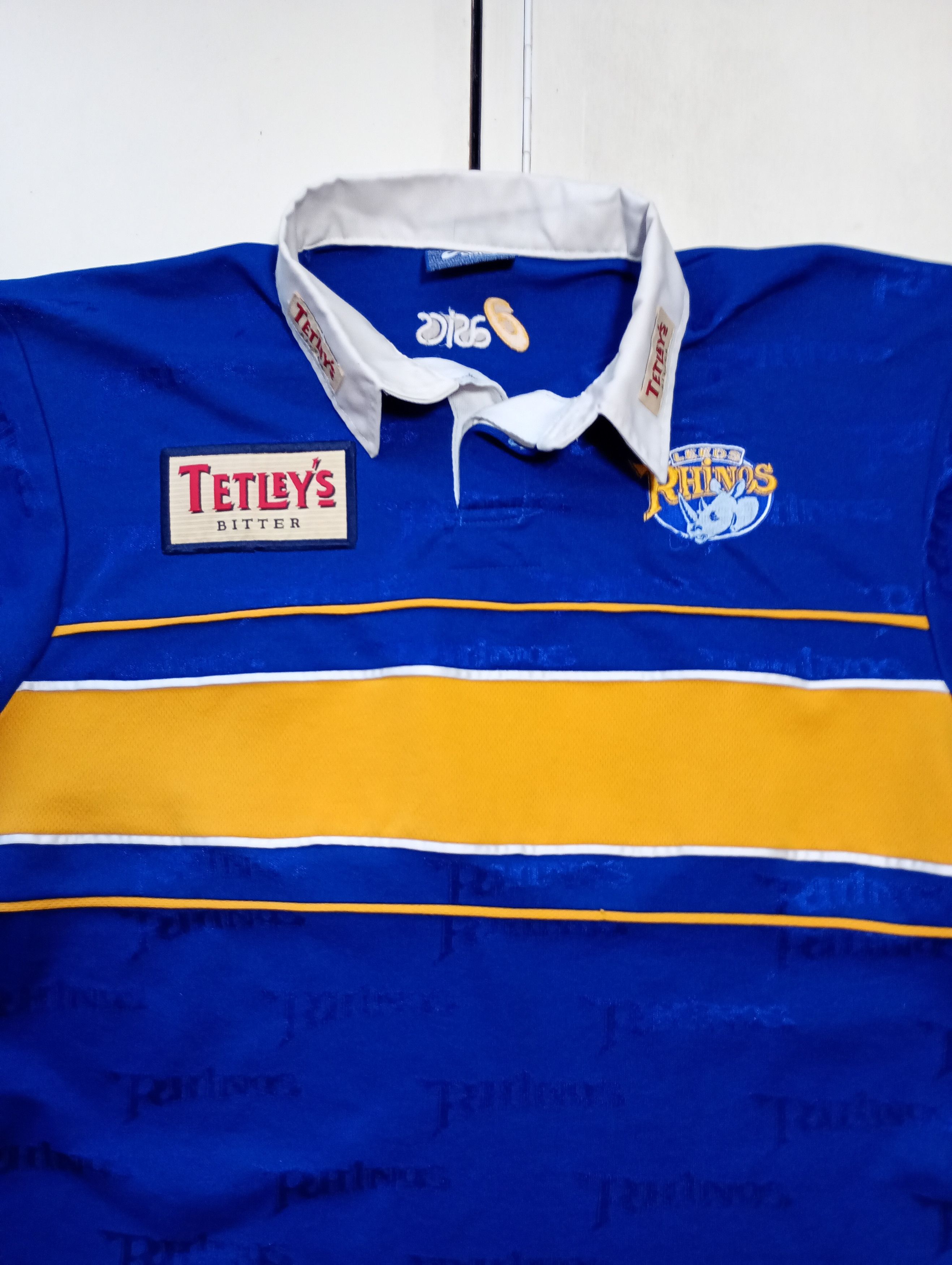 Asics Asiscs Leeds Rhinos Home Rugby Shirt 2000 Size US L / EU 52-54 / 3 - 8 Thumbnail