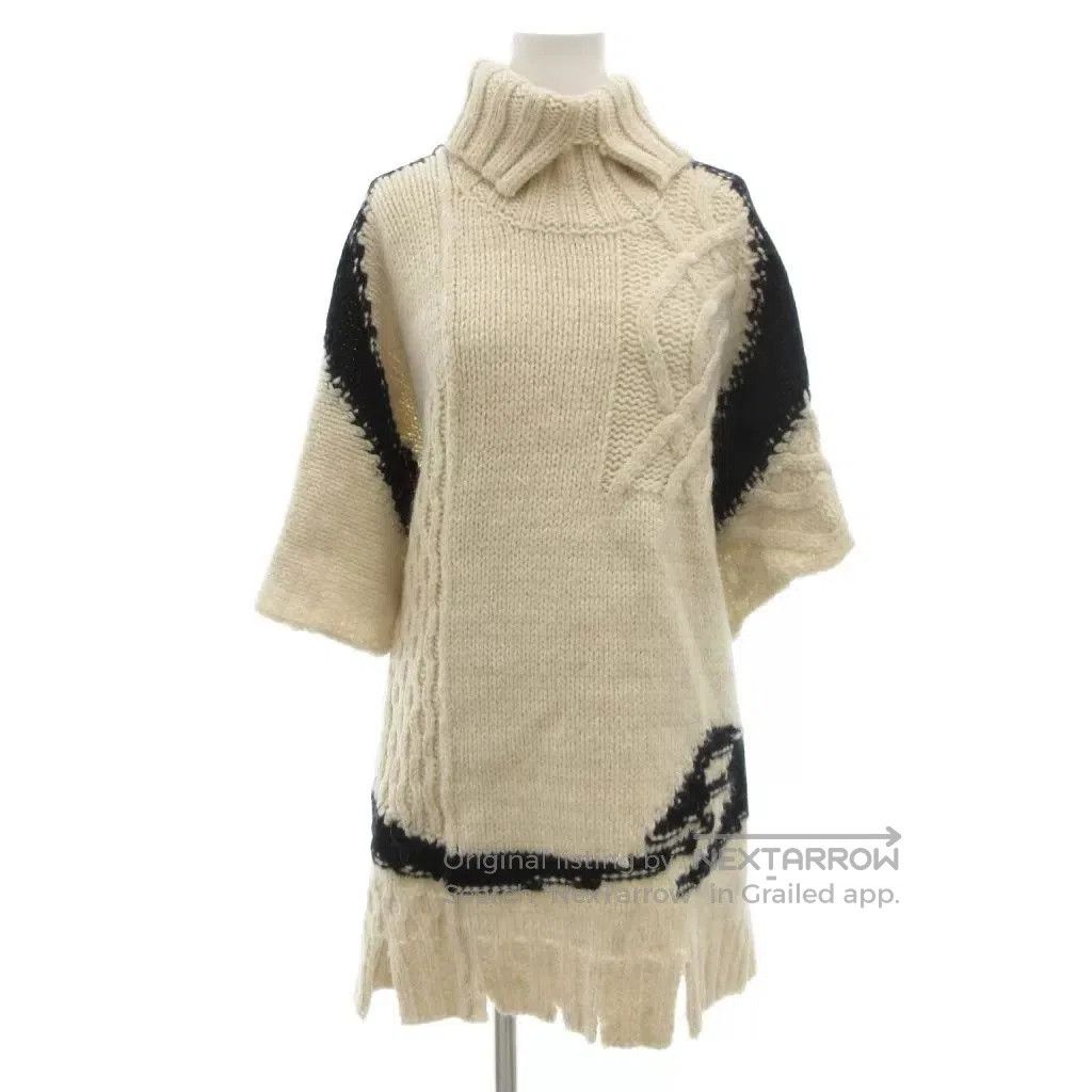 MM6 Maison Margiela Knit Poncho Sweater.