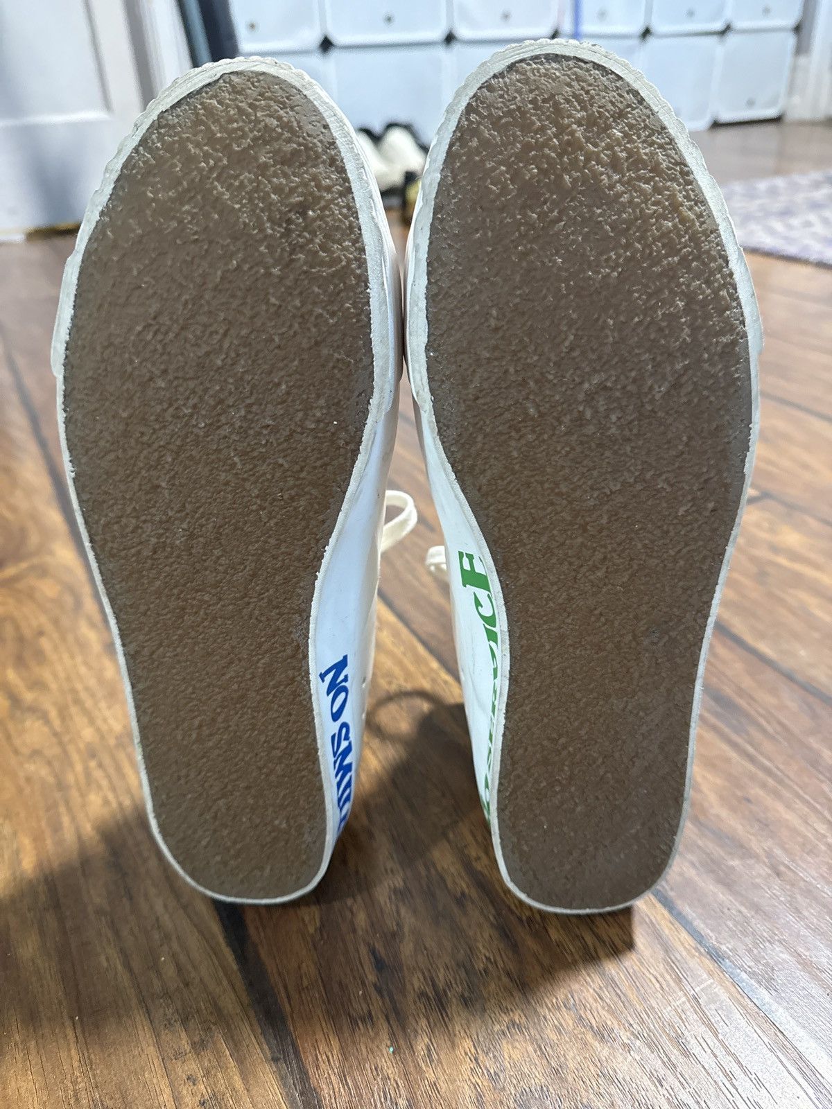 Stella McCartney No smile no service canvas and rubber sneakers Size US 10 / EU 43 - 3 Thumbnail