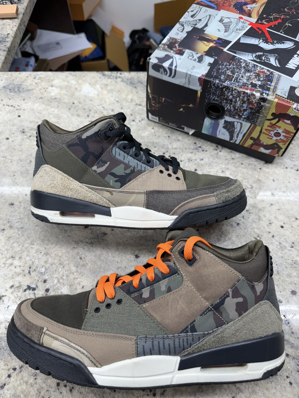 Jordan Brand Jordan 3 Retro Patchwork Camo Size US 9.5 / EU 42-43 - 1 Thumbnail