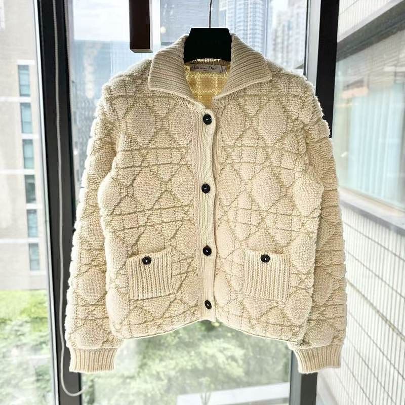 Dior Dior Quilted Cannage Knit Cardigan Size 36 Size XS / US 0-2 / IT 36-38 - 1 Thumbnail
