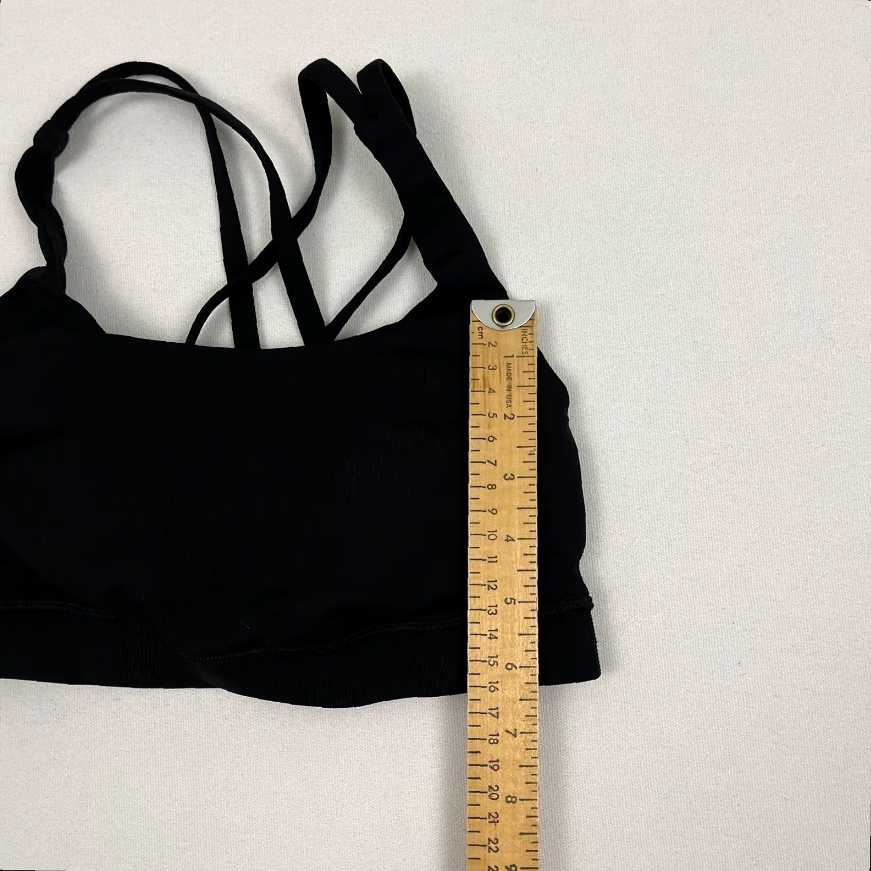 Lululemon Lululemon Energy Bra Womens Size 4 Black Active Training Padded Medium B/C Cup Sports Bra Crossback Wireless Size ONE SIZE - 6 Thumbnail