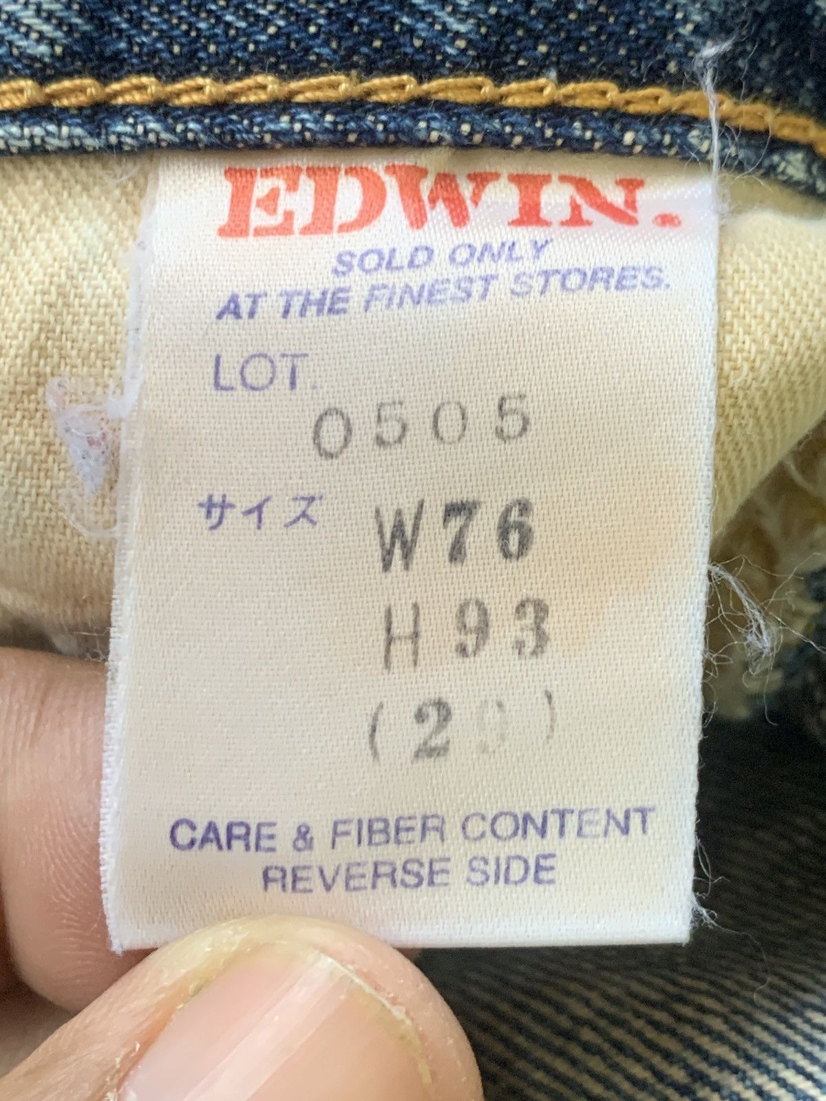 Edwin VINTAGE EDWIN 505 SELVEDGE Size US 28 / EU 44 - 8 Thumbnail
