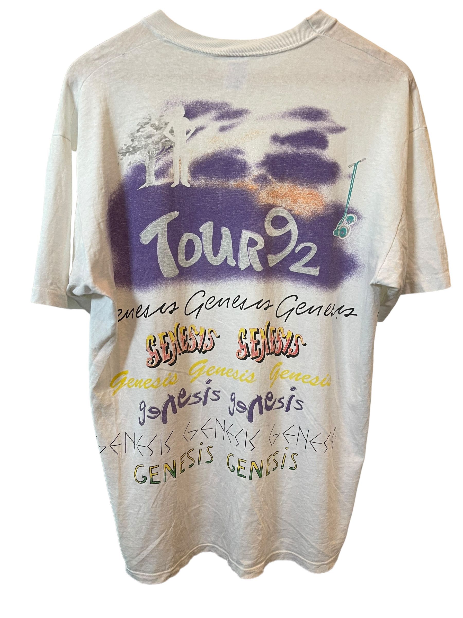 Band Tees Vintage 1992 Genesis AOP Tour T-Shirt Size US XL / EU 56 / 4 - 2 Thumbnail