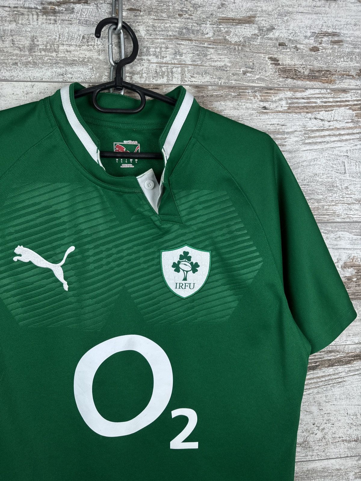 Puma Mens Vintage Puma Ireland rugby IRFU home T-shirt tee Size US L / EU 52-54 / 3 - 2 Thumbnail