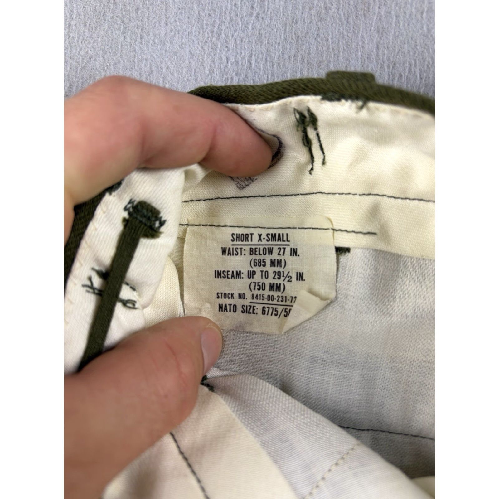 Vintage VINTAGE Army Green Wool Pants M-1951 Size XS Regular Straight Leg Workwear Mens Size US 27 - 5 Thumbnail
