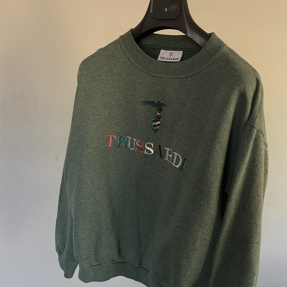 Trussardi × Vintage Vintage Trussardi Crewneck SweatShirt! Size US S / EU 44-46 / 1 - 3 Thumbnail