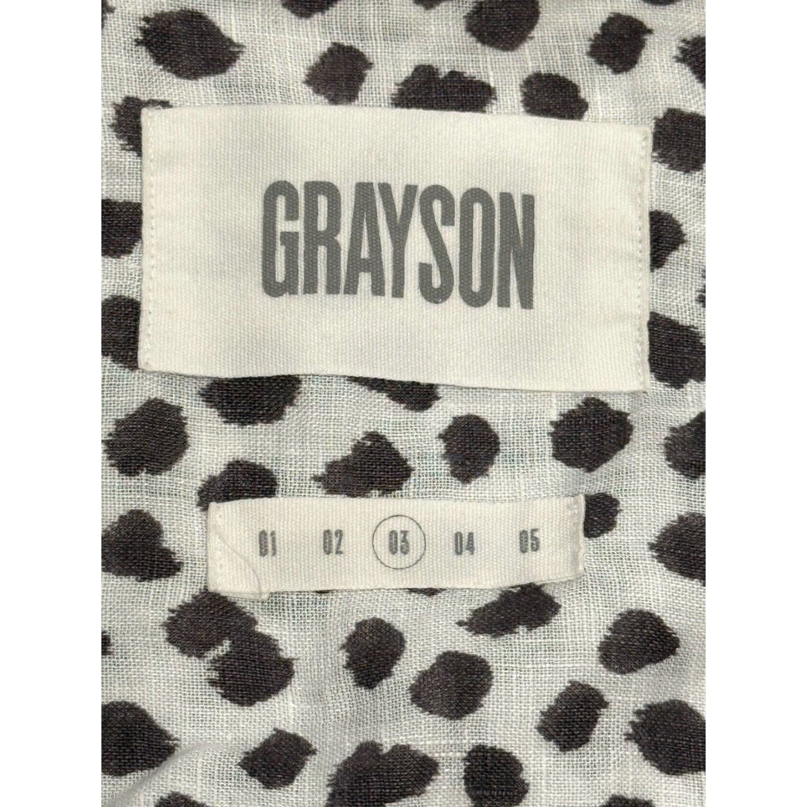 Vintage VINTAGE Grayson Women's Shirt Top Short Sleeve Linen Cheetah Print 100% Linen Size M Size M / US 6-8 / IT 42-44 - 4 Thumbnail