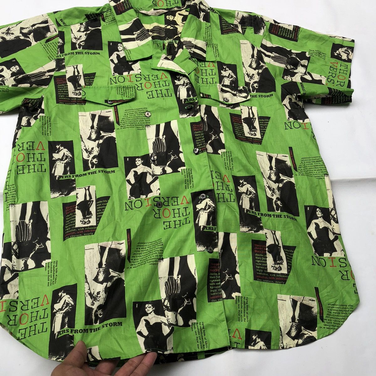 Yohji Yamamoto Japanese Mercredi Yoshimura Perfect Artwork Button Shirt Tee Size US M / EU 48-50 / 2 - 4 Thumbnail