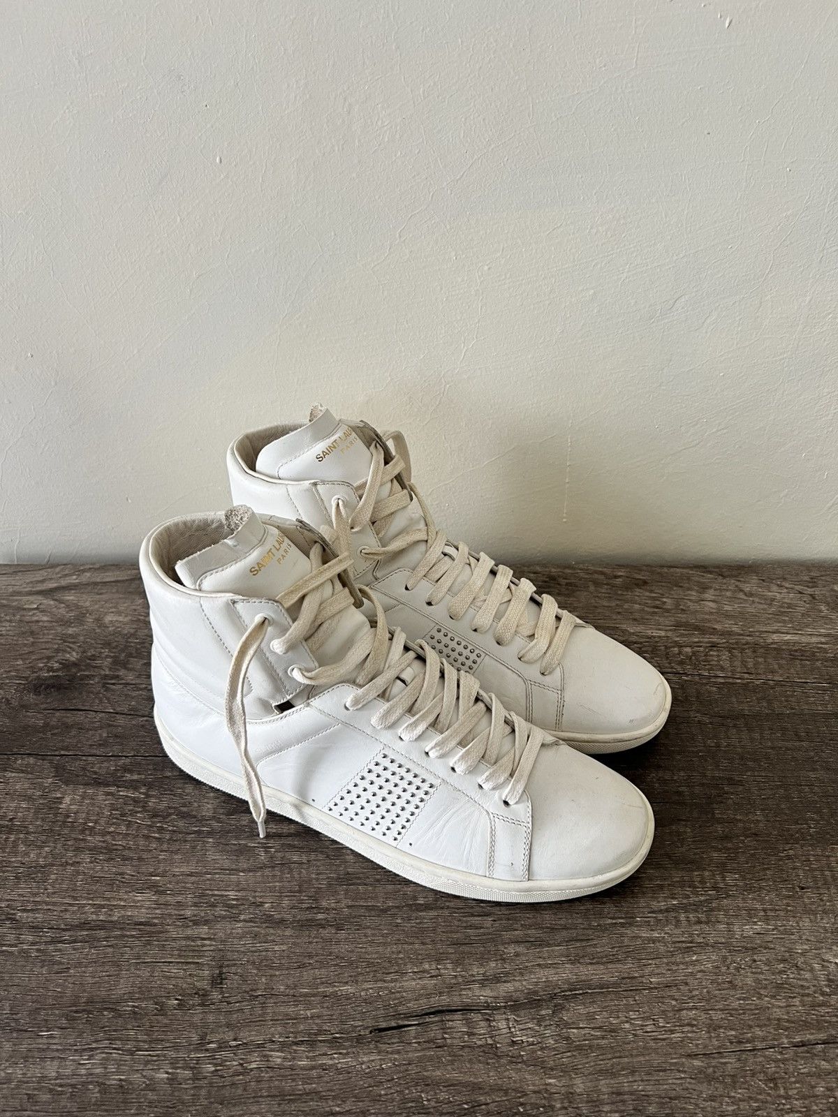 Saint Laurent Paris SAINT LAURENT PARIS SL/01H HIGH-TOP Size US 8.5 / IT 38.5 - 5 Thumbnail