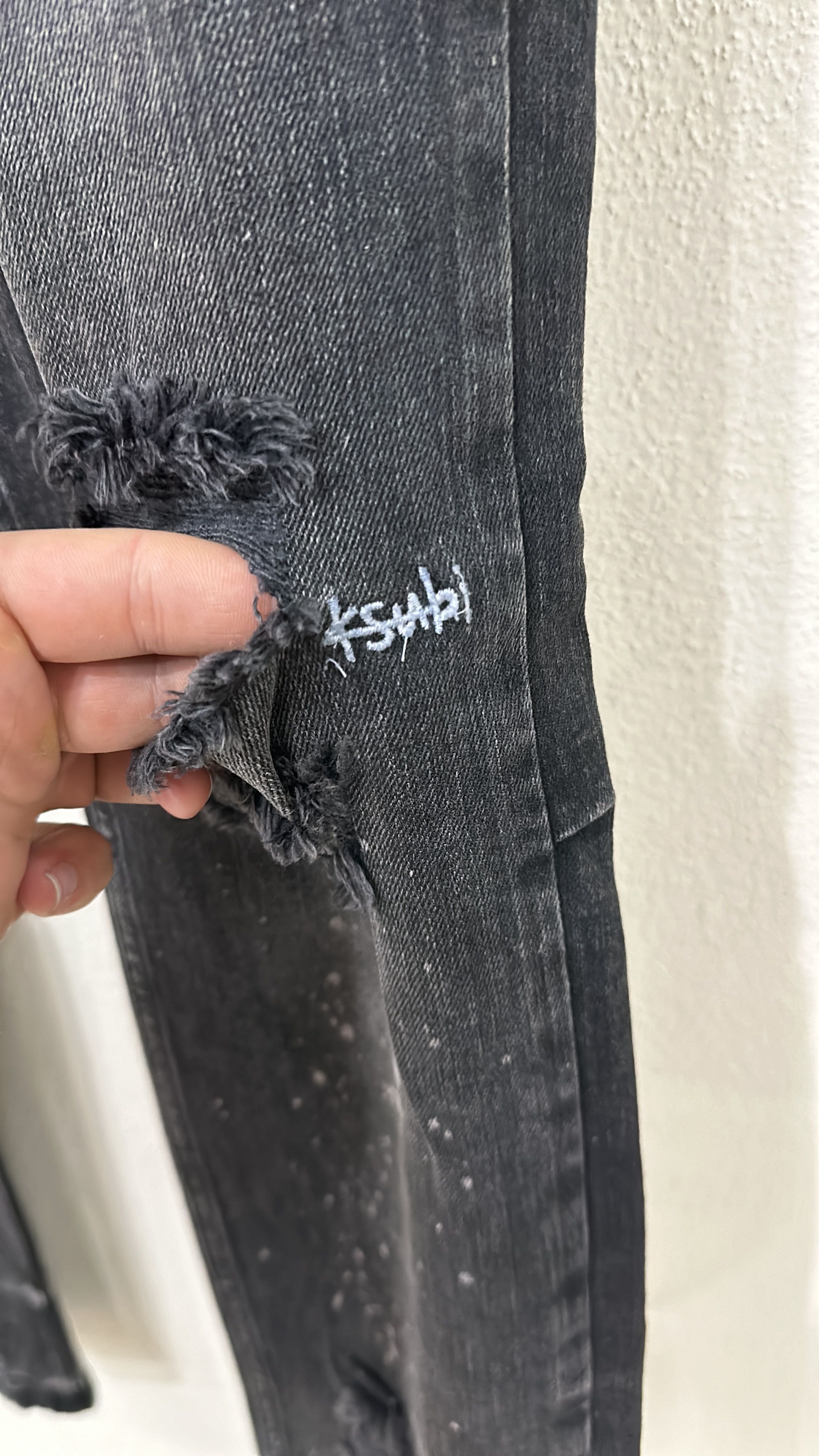 Ksubi Ksubi Chitch Blackk Rokk Denim Black Size 31 Size US 31 - 4 Thumbnail
