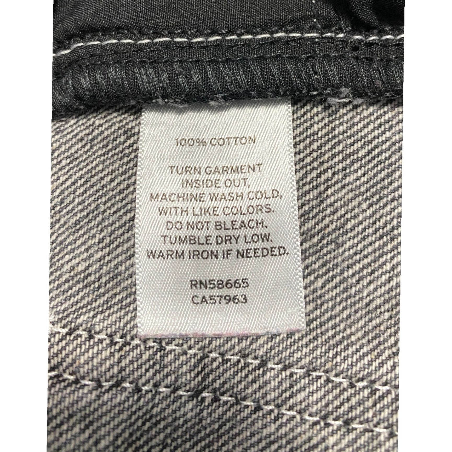Vintage BP Jeans Carpenter Wide-Leg High Rise 34 Black Charcoal Wash Women Power Relaxed Denim 100% Cotton Jeans BP Size 24" / US 00 / IT 34 - 5 Thumbnail