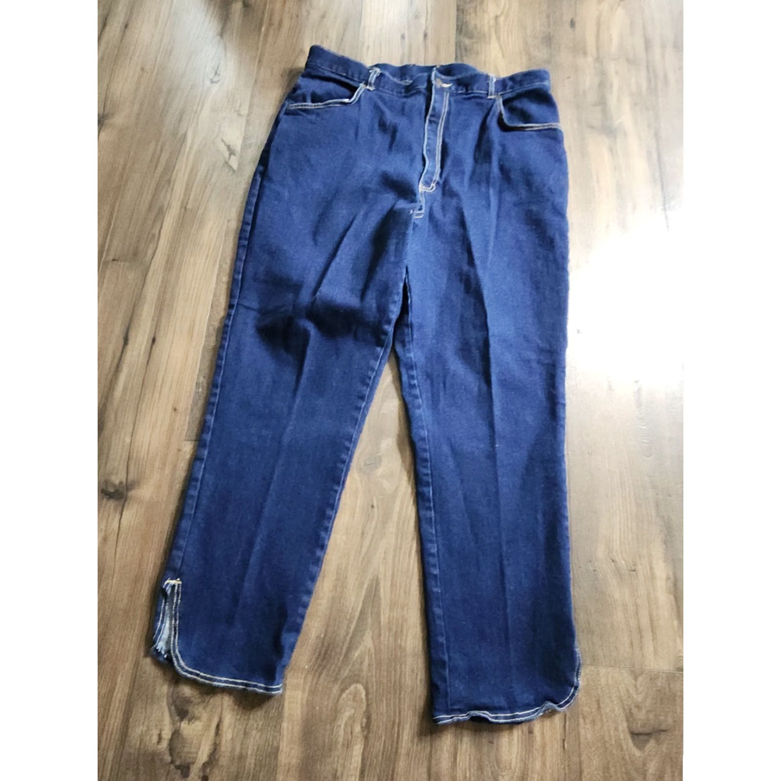 Denime VINTAGE Golden Wings Jeans Denim 36 Straight Men Blue 1970s Cotton Spandex Japan Inseam 28 Pockets Regular Size US 36 / EU 52 - 2 Thumbnail