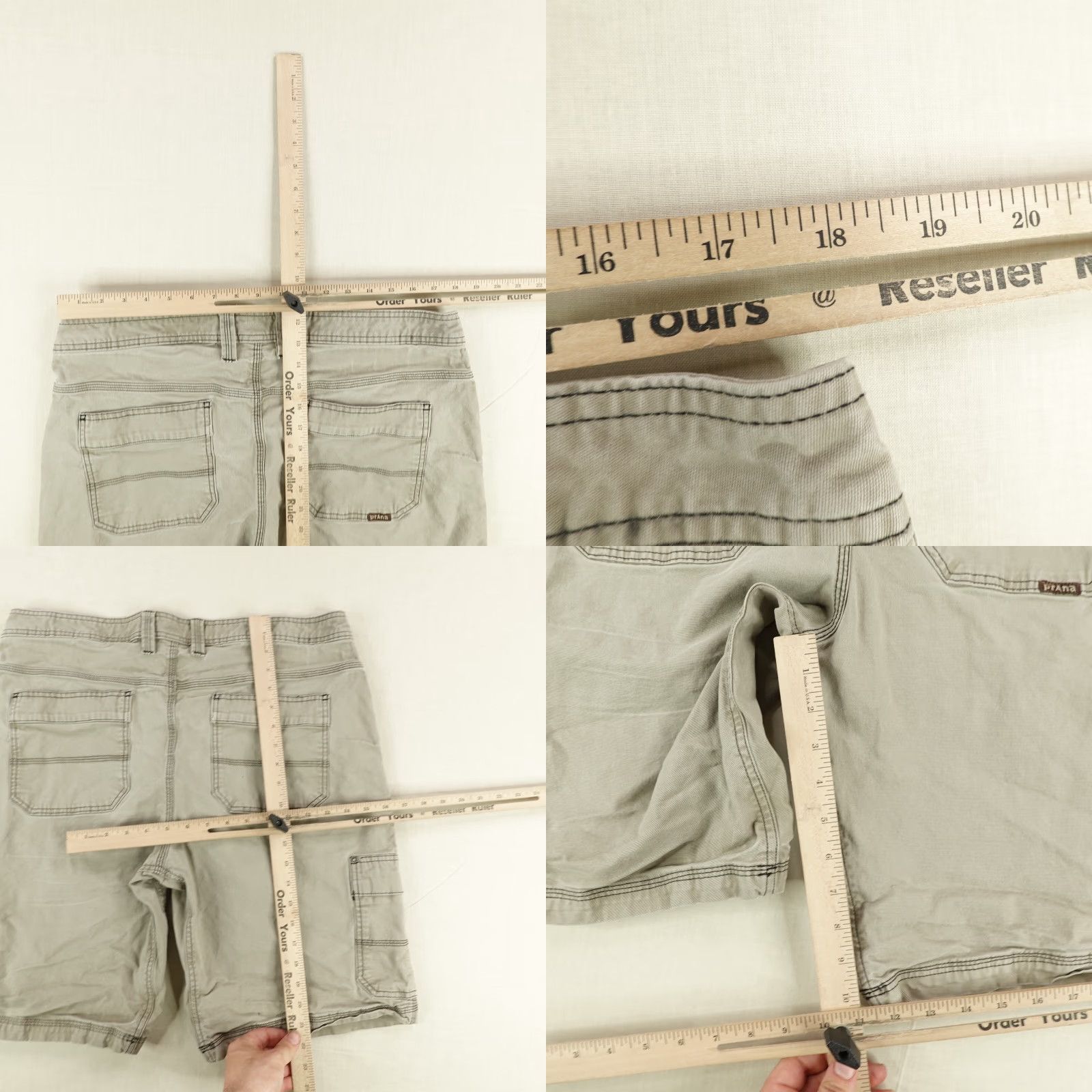 Prana VINTAGE prAna Cargo Shorts Mens 36 Brown Relaxed Fit Organic Cotton Trail Outdoor Size US 36 / EU 52 - 8 Thumbnail
