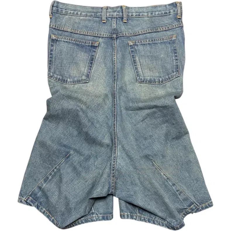 Junya Watanabe JUNYA WATANABE size S Deconstructed Low-Rise Denim Capris Size 23" - 4 Thumbnail