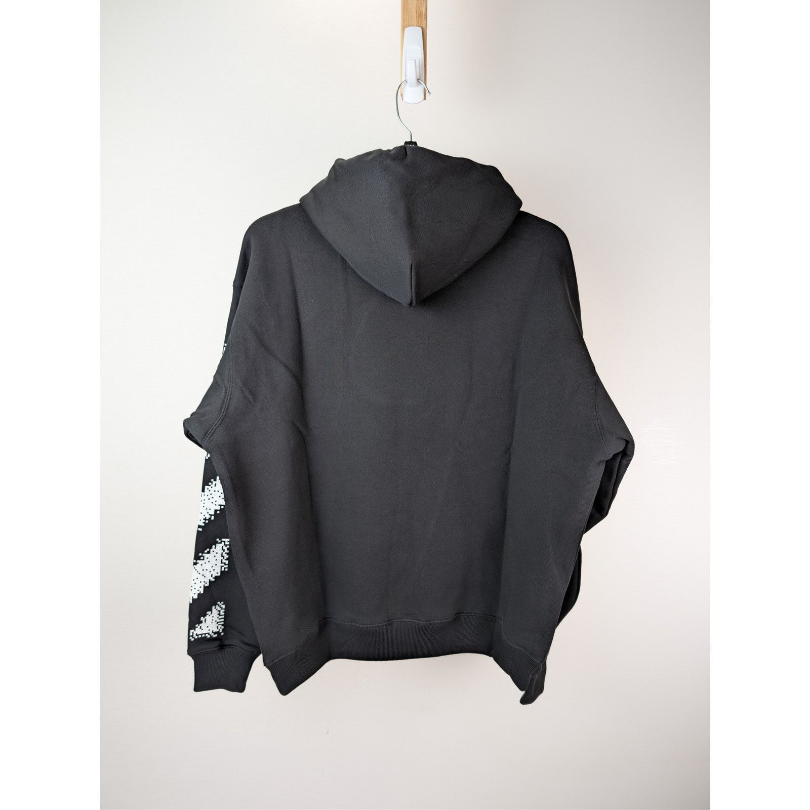 Off-White o1rshd1 Pixel Diag Skate Hoodie in Black/White Size US XL / EU 56 / 4 - 17 Thumbnail