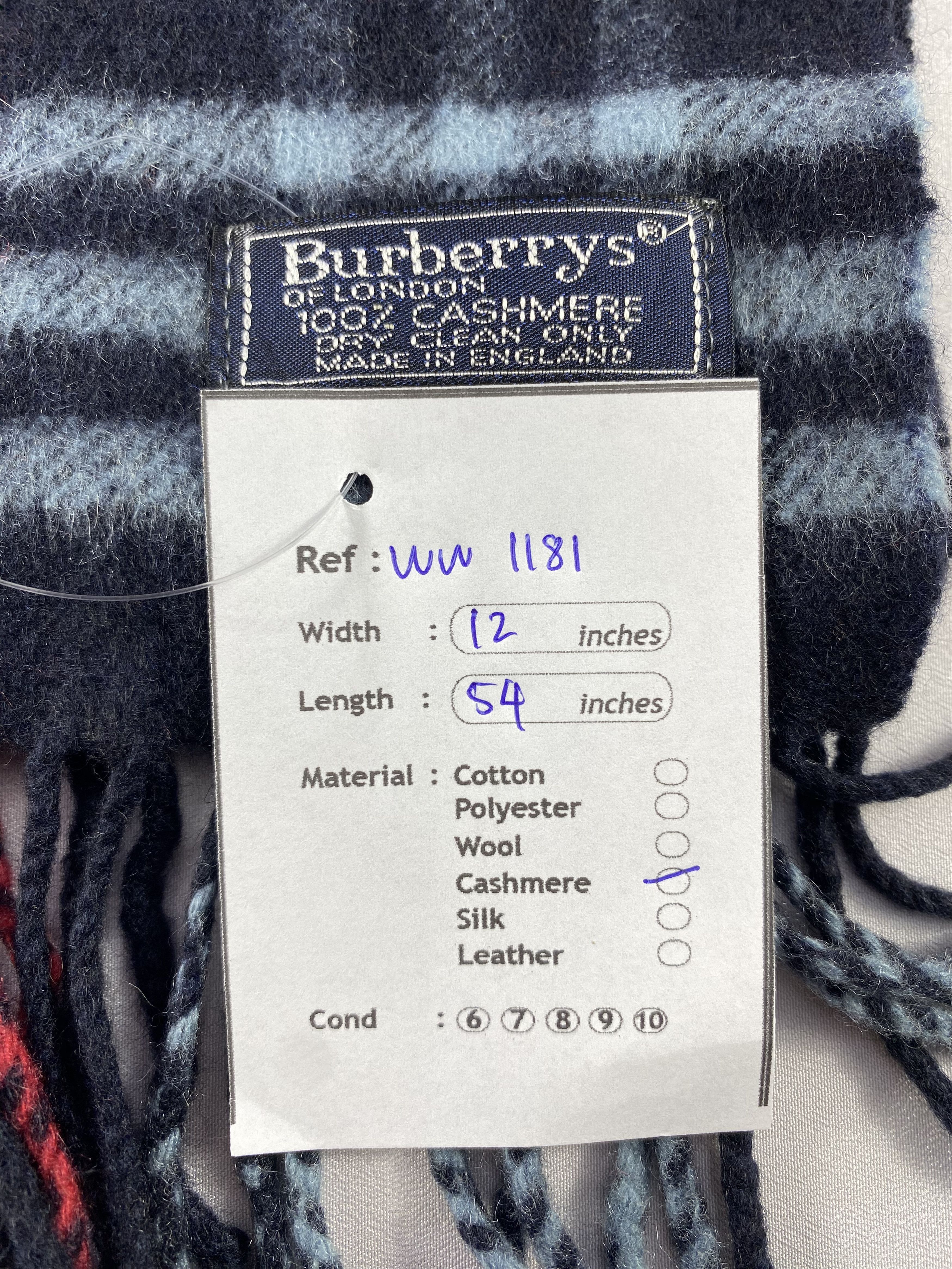 Burberry × Vintage Burberry Scarf / Muffler / Neckwear - WW1181 Size ONE SIZE - 5 Thumbnail