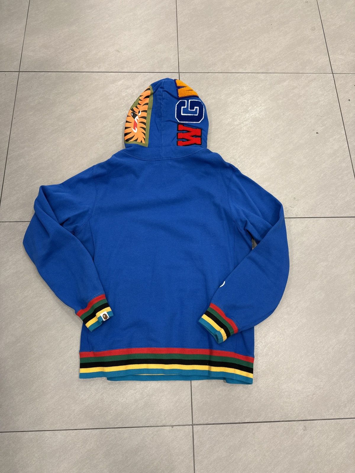 Bape Bape Shark Pullover Blue Size US XL / EU 56 / 4 - 2 Thumbnail
