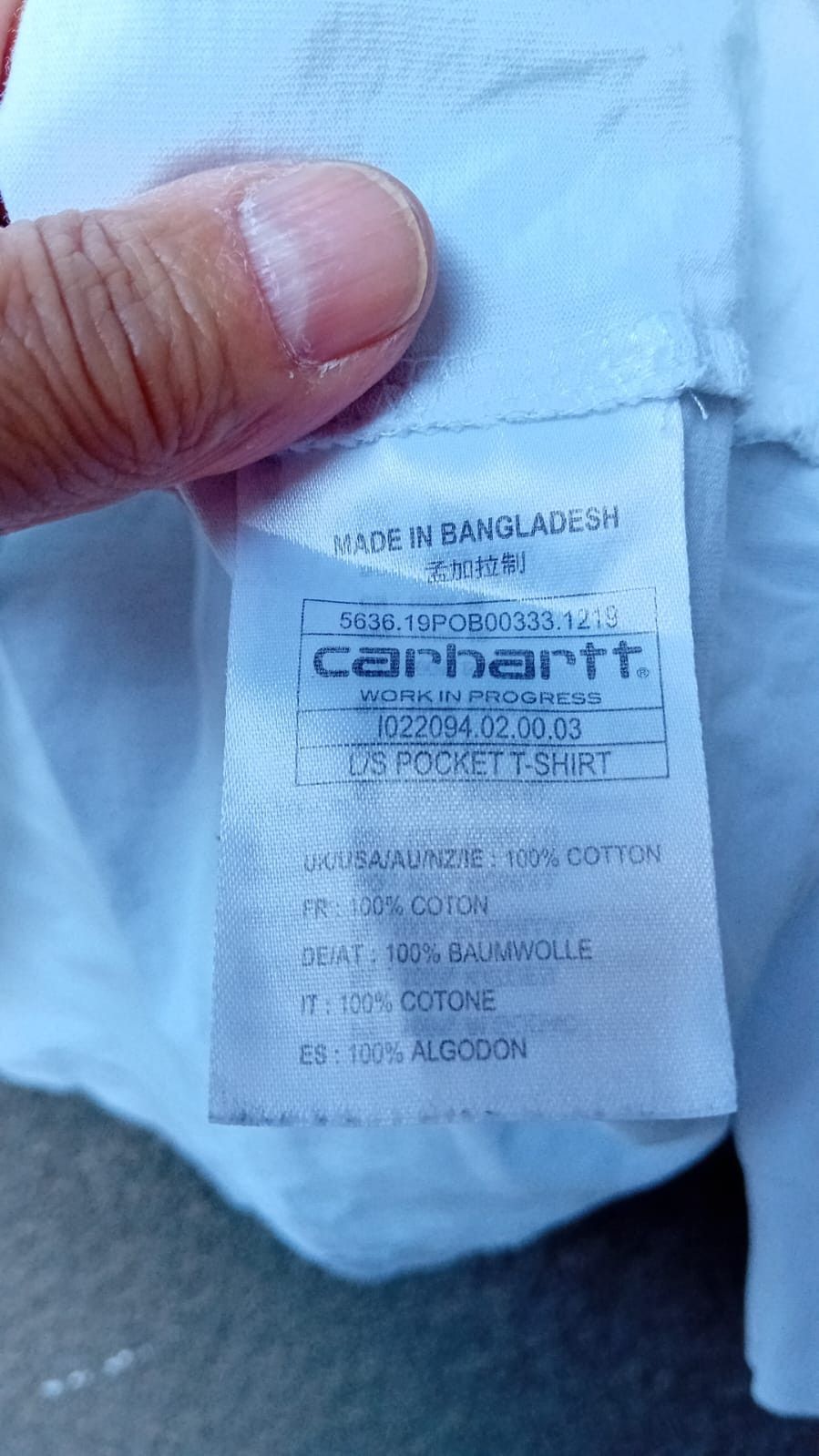 Carhartt Wip Carhartt WIP Pocket T-shirt Long Sleeve sz S Size US S / EU 44-46 / 1 - 7 Thumbnail
