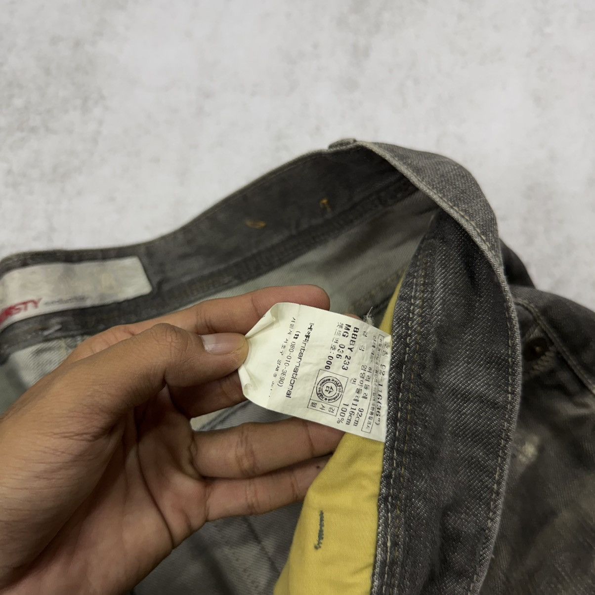 Japanese Brand Y2K BLUMISTY distressed wide denim jeans pants Size US 38 / EU 54 - 7 Thumbnail