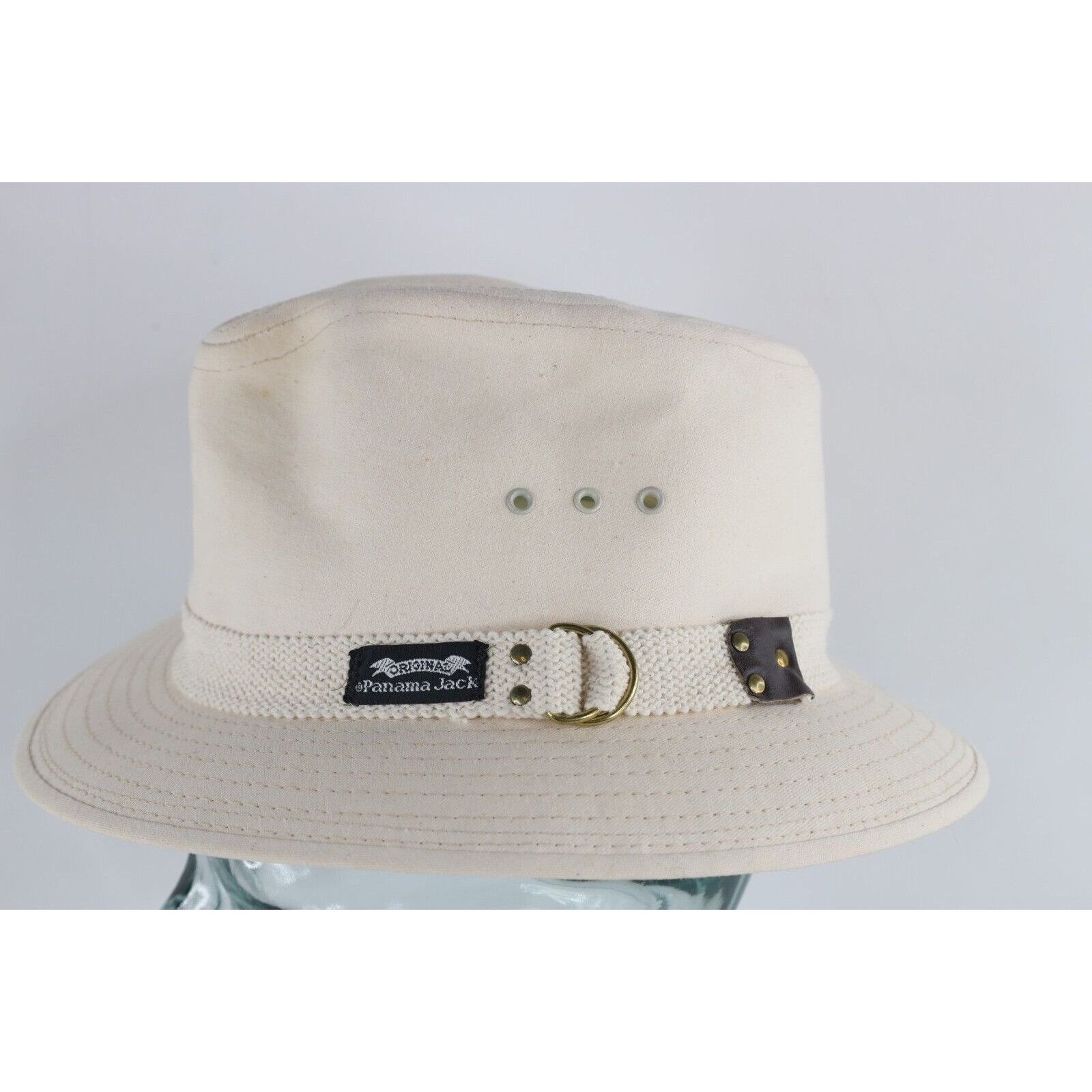 Panama Jack Vintage 90s Panama Jack Canvas Safari Bush Fedora Hat Size ONE SIZE - 3 Thumbnail