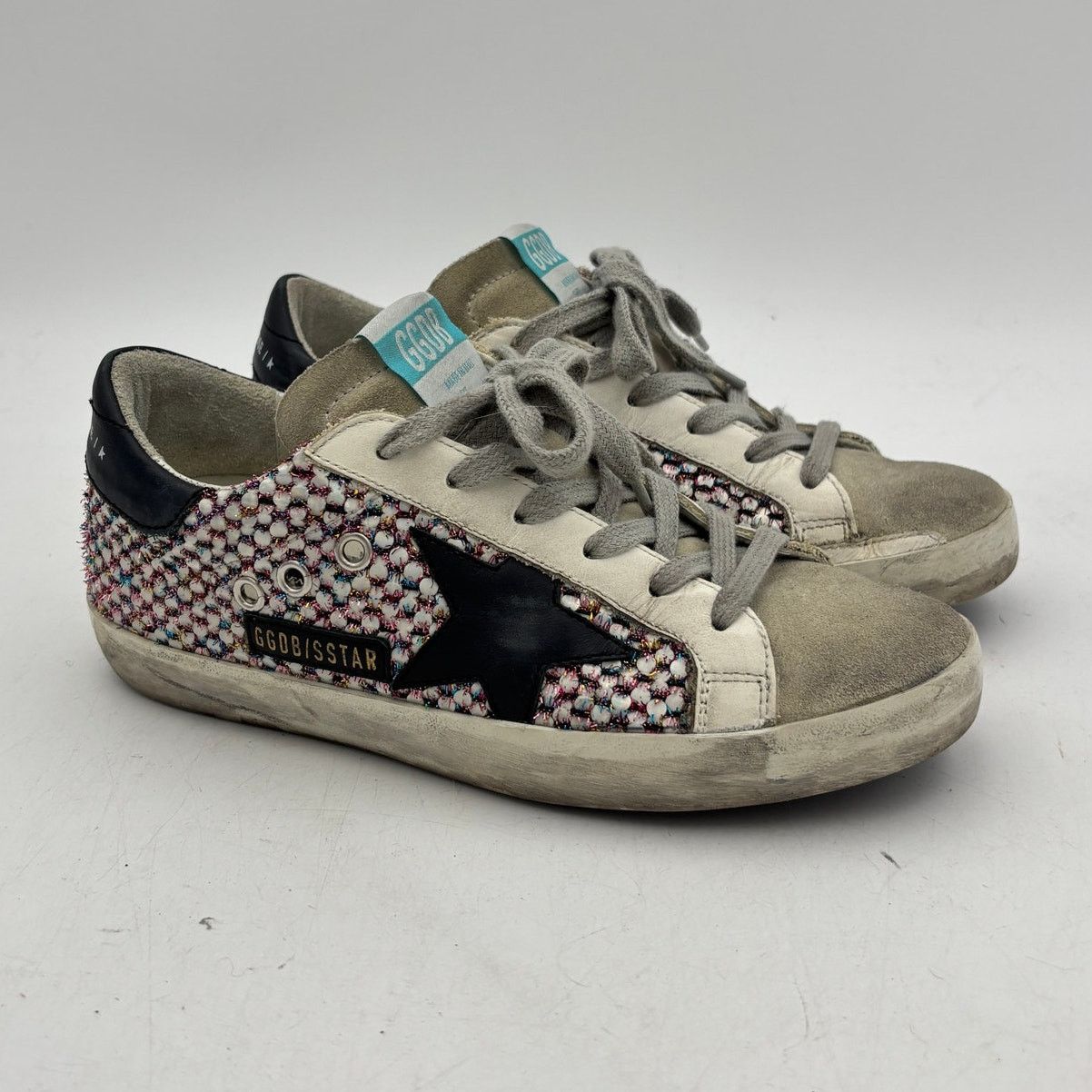 Golden Goose Golden Goose Superstar Metallic Tweed Shoes Women's 35 US 5 Size US 5 / IT 35 - 1 Thumbnail