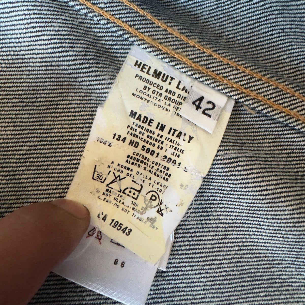 Helmut Lang SS1998 Helmut Lang Type 2 Denim Jacket Size US XS / EU 42 / 0 - 10 Thumbnail