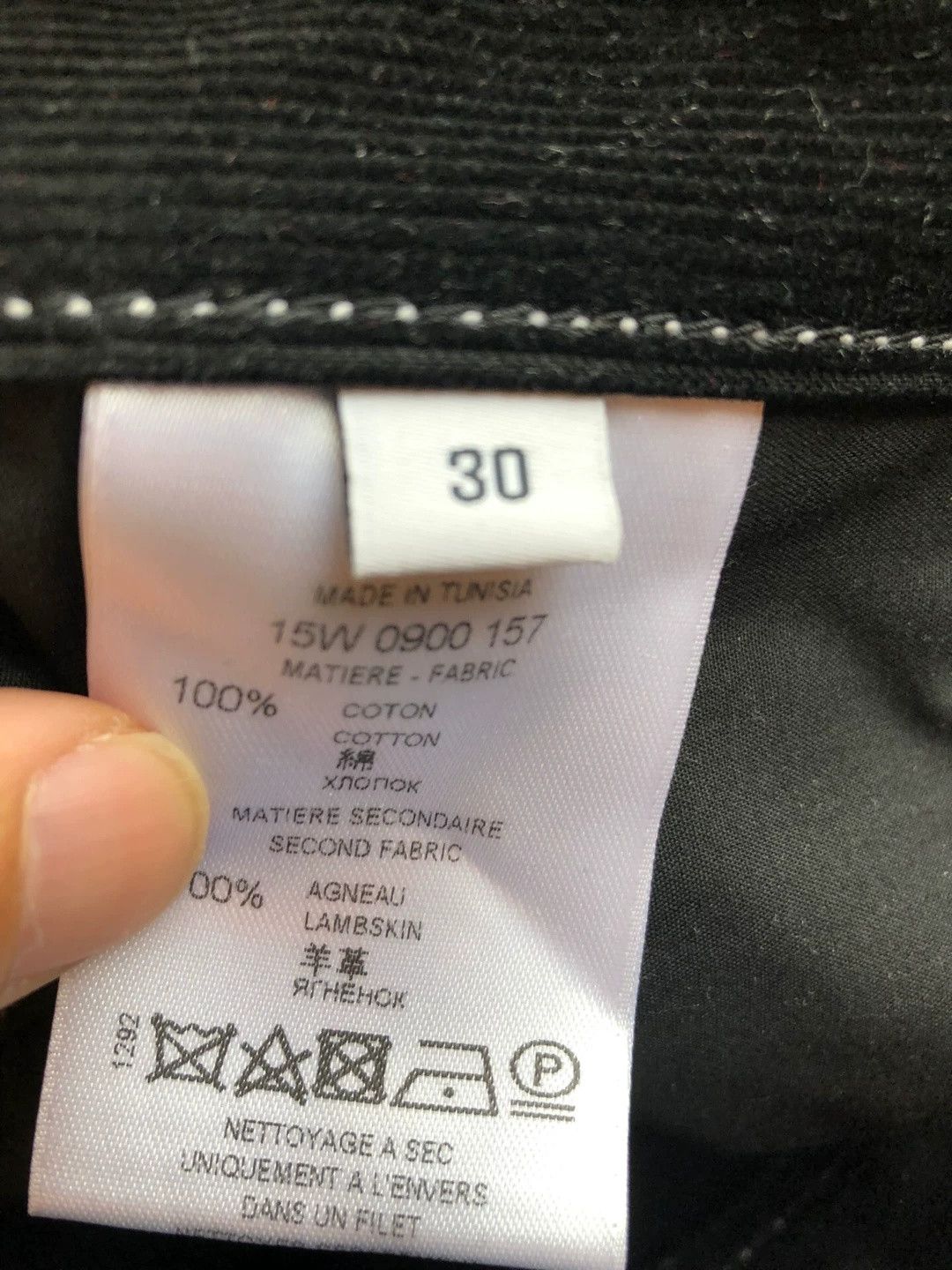 Givenchy Givenchy Limited Black Corduroy Slim Pants Size US 30 / EU 46 - 5 Thumbnail