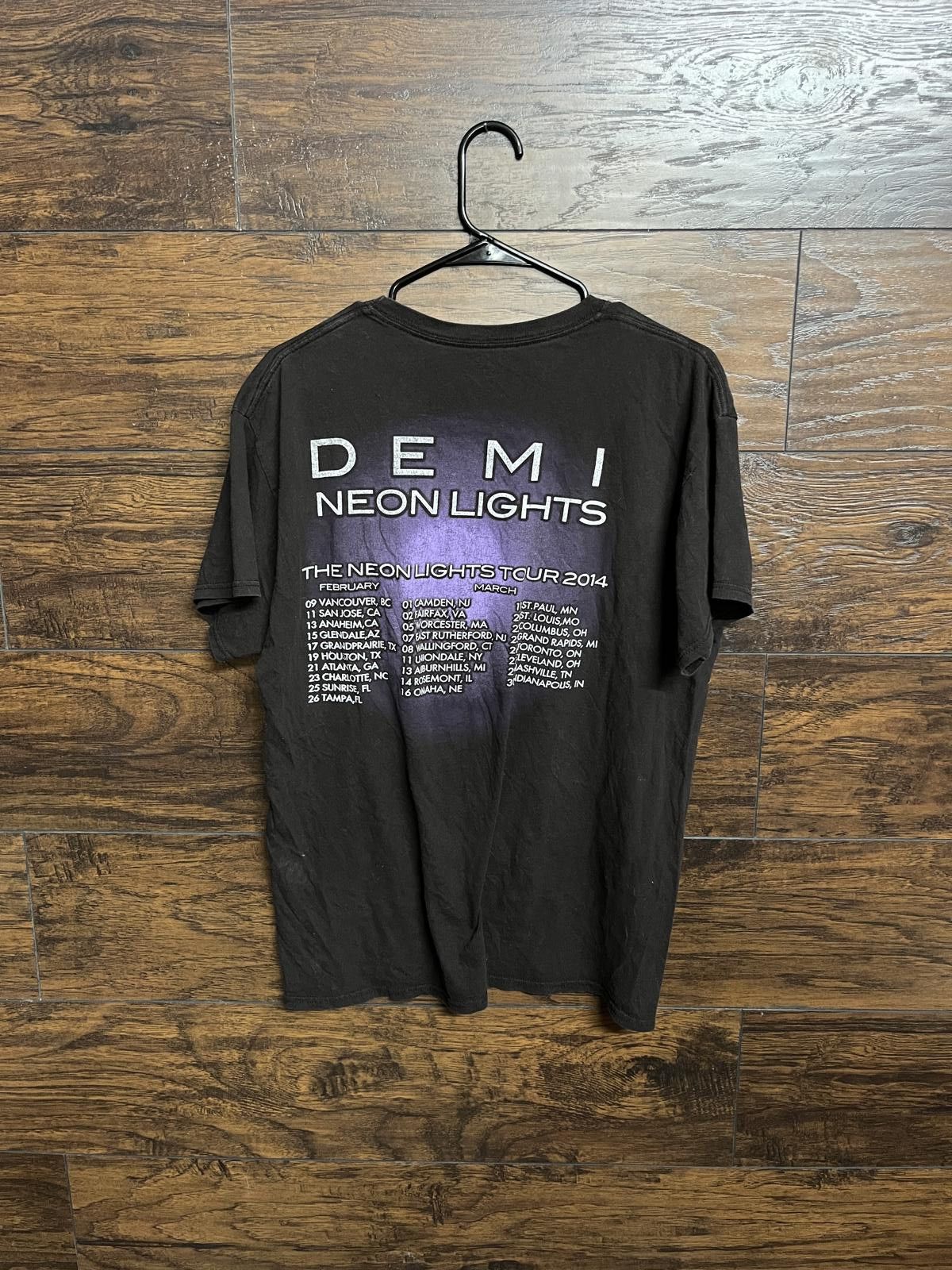Designer Demi L9vato T-shirt - Demi Neon Lights Tour Tee - L Size US L / EU 52-54 / 3 - 2 Thumbnail