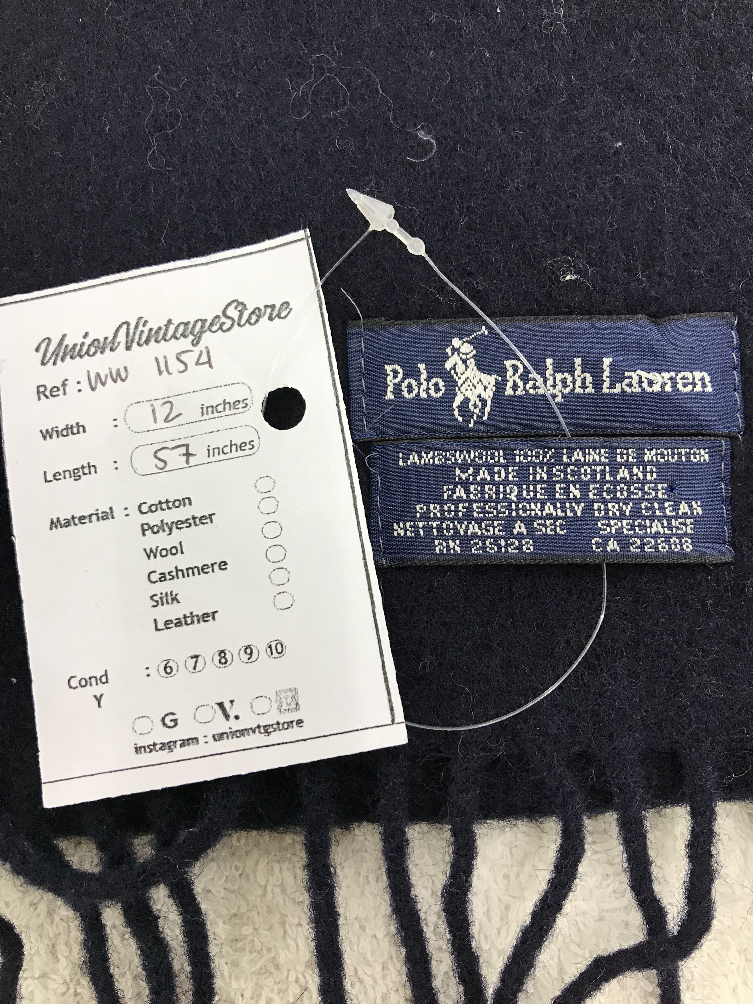 Polo Ralph Lauren × Vintage Polo Ralph Lauren Scarf / Muffler / Neckwear - WW1154 Size ONE SIZE - 5 Thumbnail