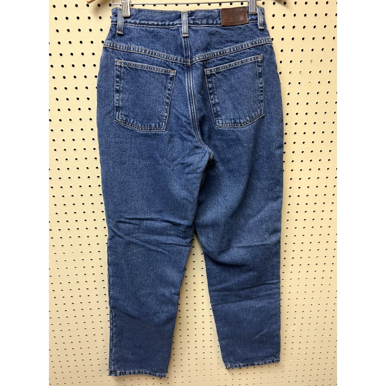 Vintage VINTAGE L.L. Bean Jeans Womens 8 Tall Fleece Lined High Waist Mom Denim Jeans Blue 100% Cotton Size 28" / US 6 / IT 42 - 2 Thumbnail