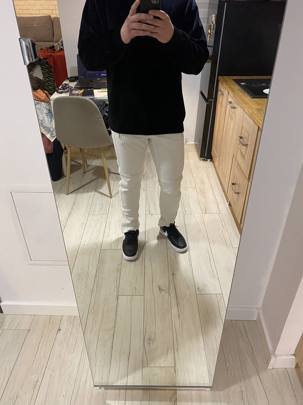 Isabel Marant FW13 Isabel Marant X H&M Biker White Denim Pants Size US 32 / EU 48 - 2 Thumbnail