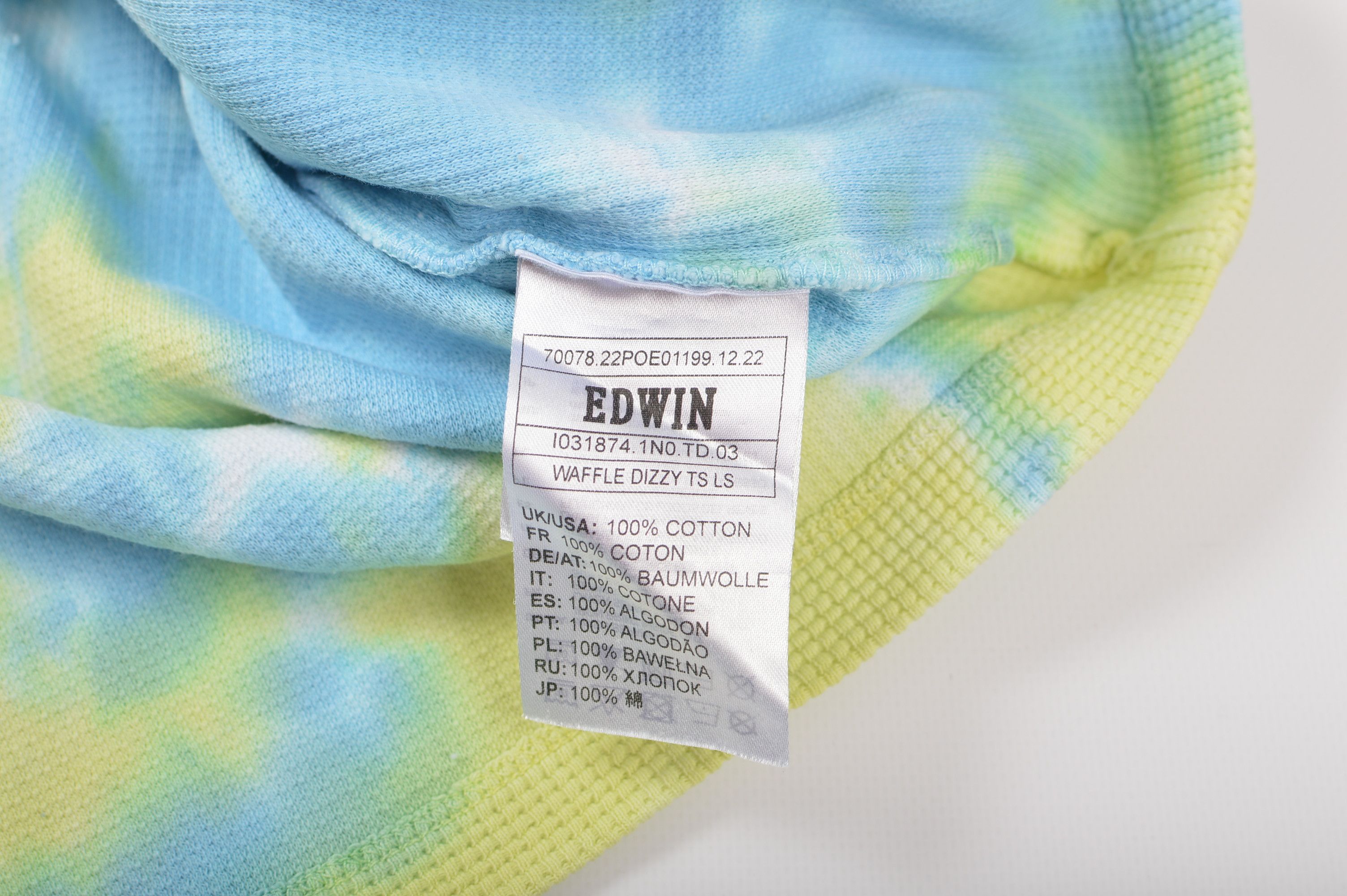 Edwin Edwin Waffle Dizzy TS LS Tie Dye Pullover Sweatshirt Size US M / EU 48-50 / 2 - 5 Thumbnail