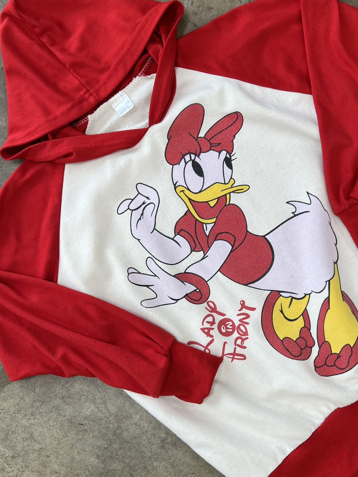 Disney × Vintage Vintage Daisy Duck Lady in Front Hoodie Large Size US L / EU 52-54 / 3 - 1 Thumbnail