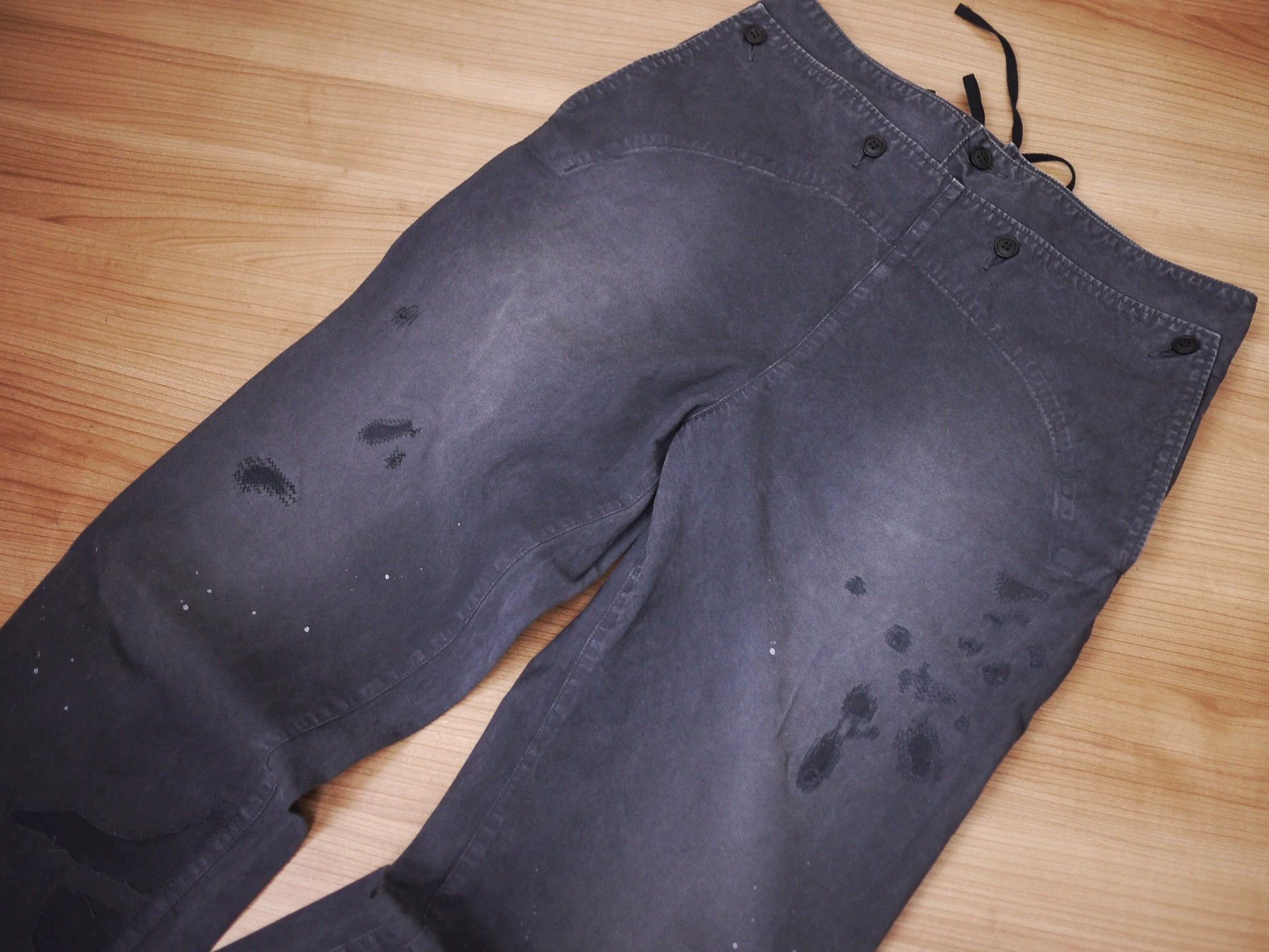 Visvim Visvim HOLMAN PANTS DMGD CRASH Distressed Black Size US 33 - 4 Thumbnail