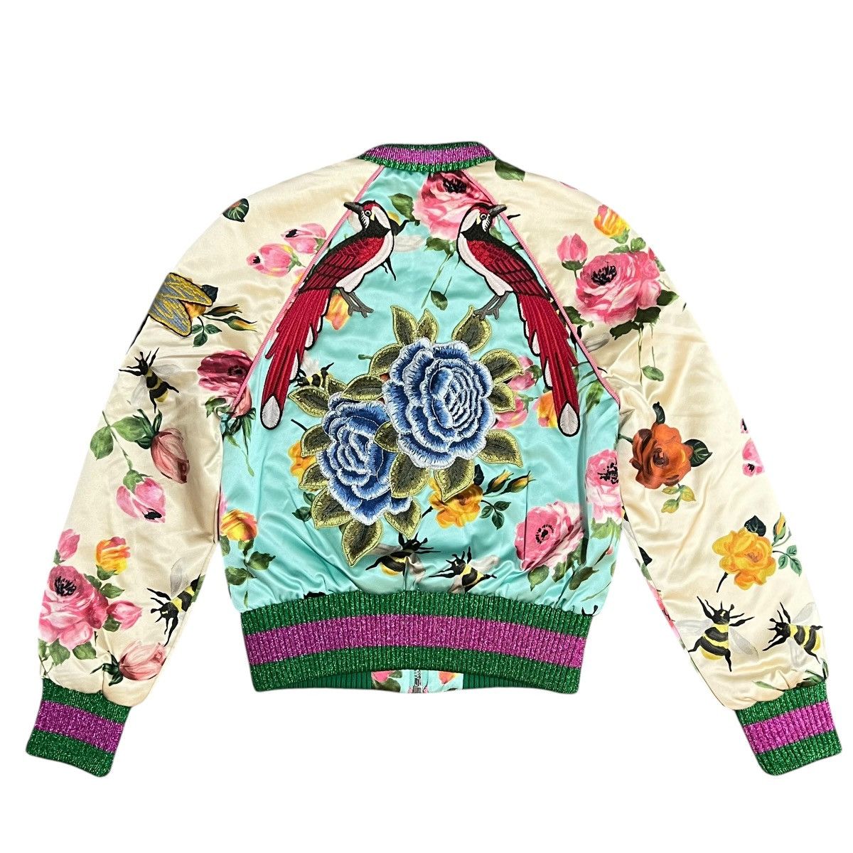 Gucci GUCCI 2017AW × Michele Garden Embroidered Bomber Jacket Size US XS / EU 42 / 0 - 8 Thumbnail