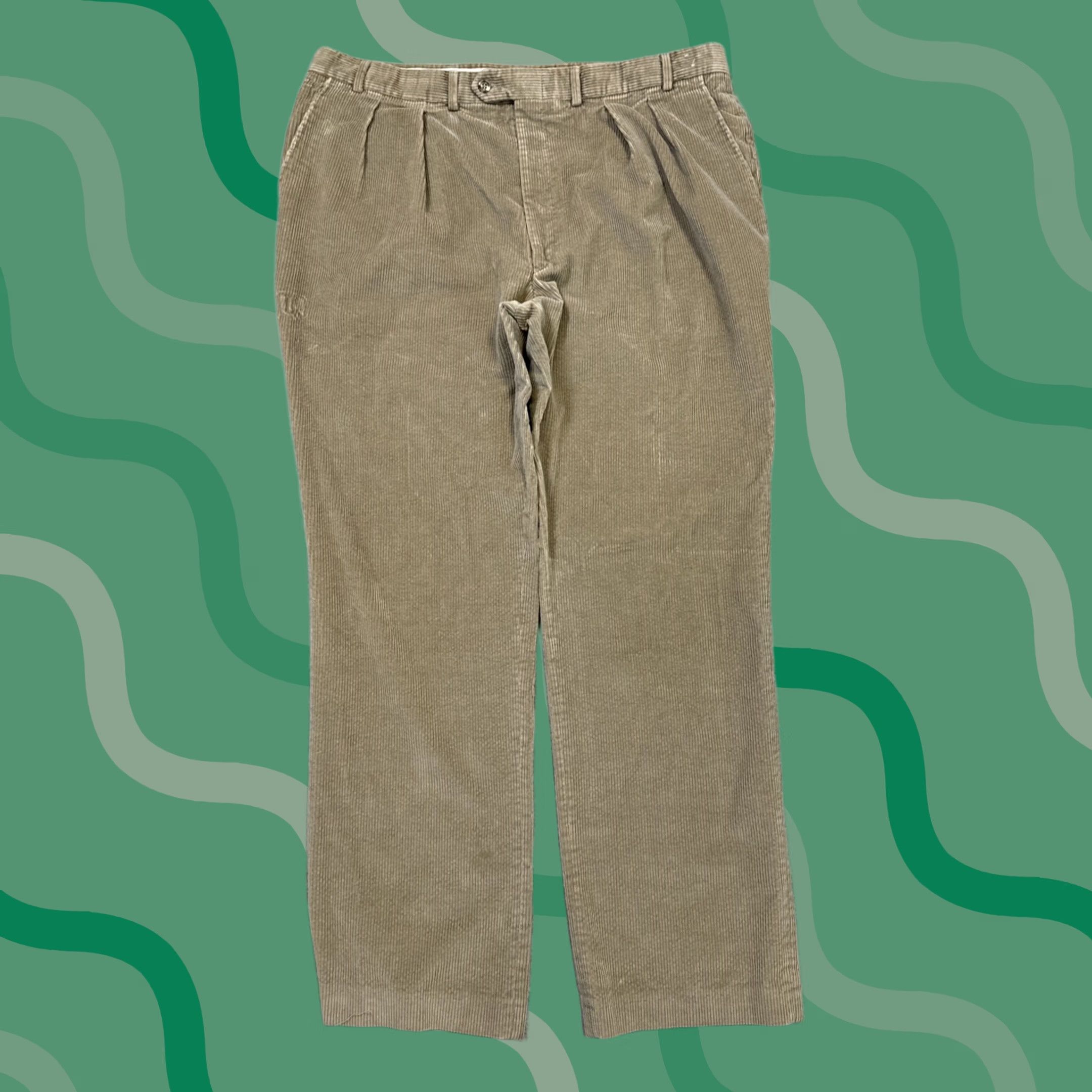 Vintage VINTAGE L.L. Bean Pants Mens 40x33 Corduroy 90s USA Made Tan Brown Outdoors Size US 40 / EU 56 - 1 Thumbnail