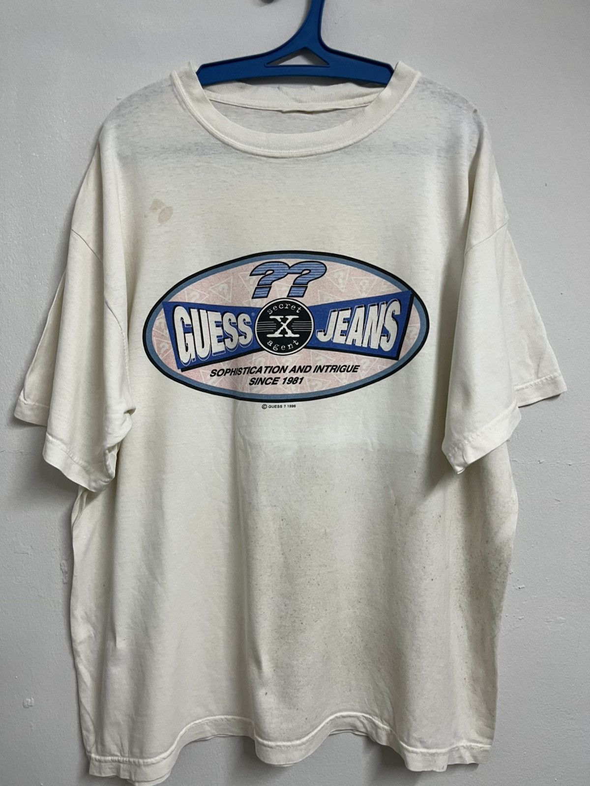 Georges Marciano 💥Vintage 96 SECRET X AGENT Guess Jeans Since 1981 Size US XL / EU 56 / 4 - 1 Thumbnail