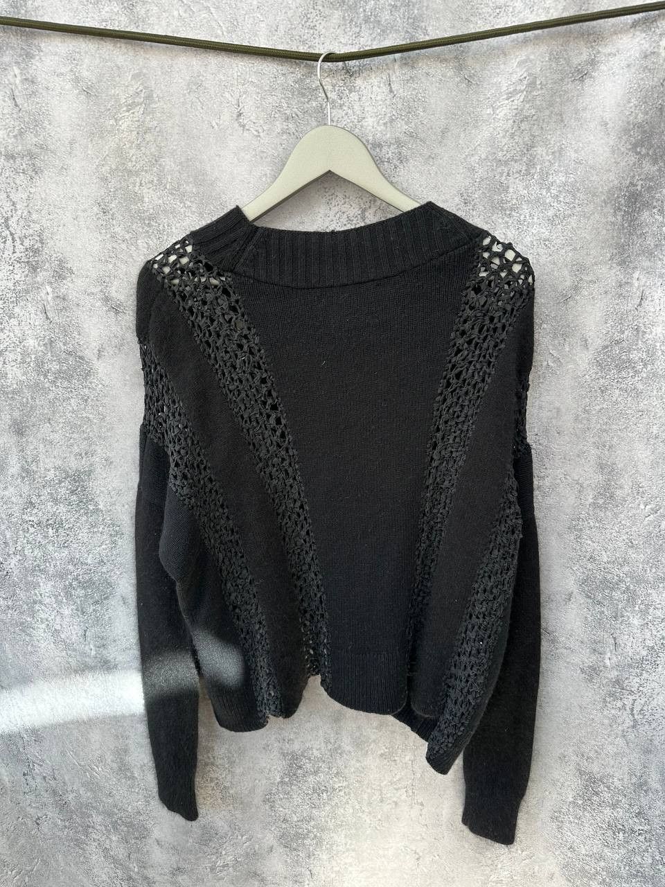 Allsaints × Vintage AllSaints Spitalfields Dagan Jumper Open Knit Yarn Sweater Size M / US 6-8 / IT 42-44 - 3 Thumbnail