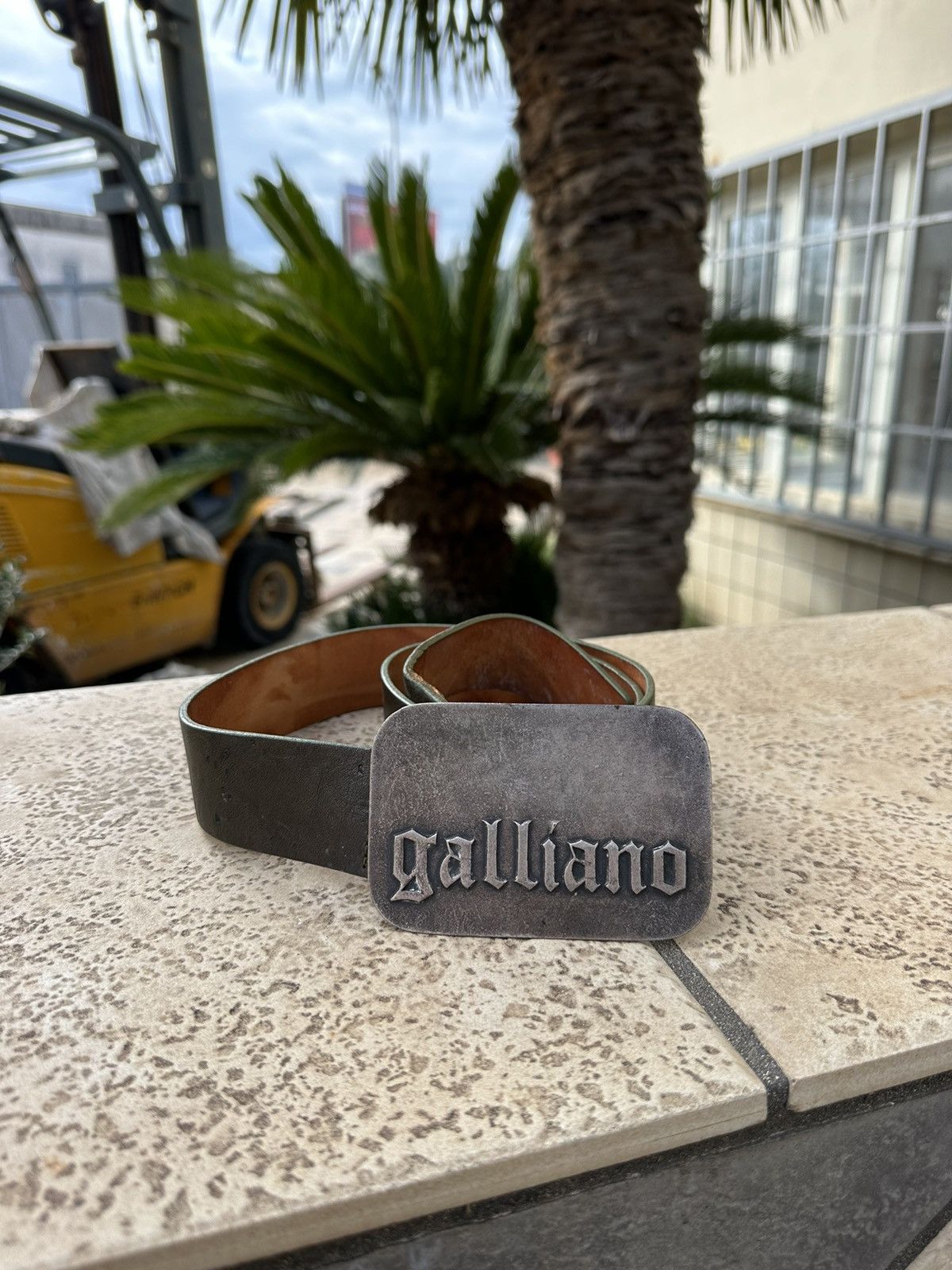 John Galliano Galliano Belt Leather Brown Size ONE SIZE - 1 Thumbnail