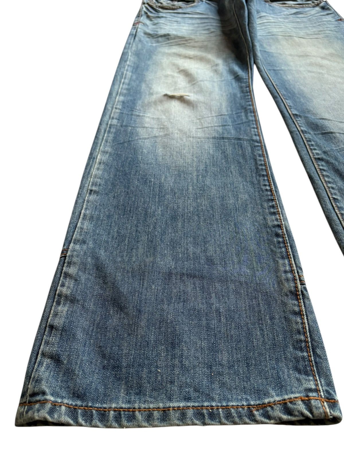 Rocawear Vintage Rocawear Mud Wash Wide Leg Distressed Baggy Jeans Size US 36 / EU 52 - 6 Thumbnail