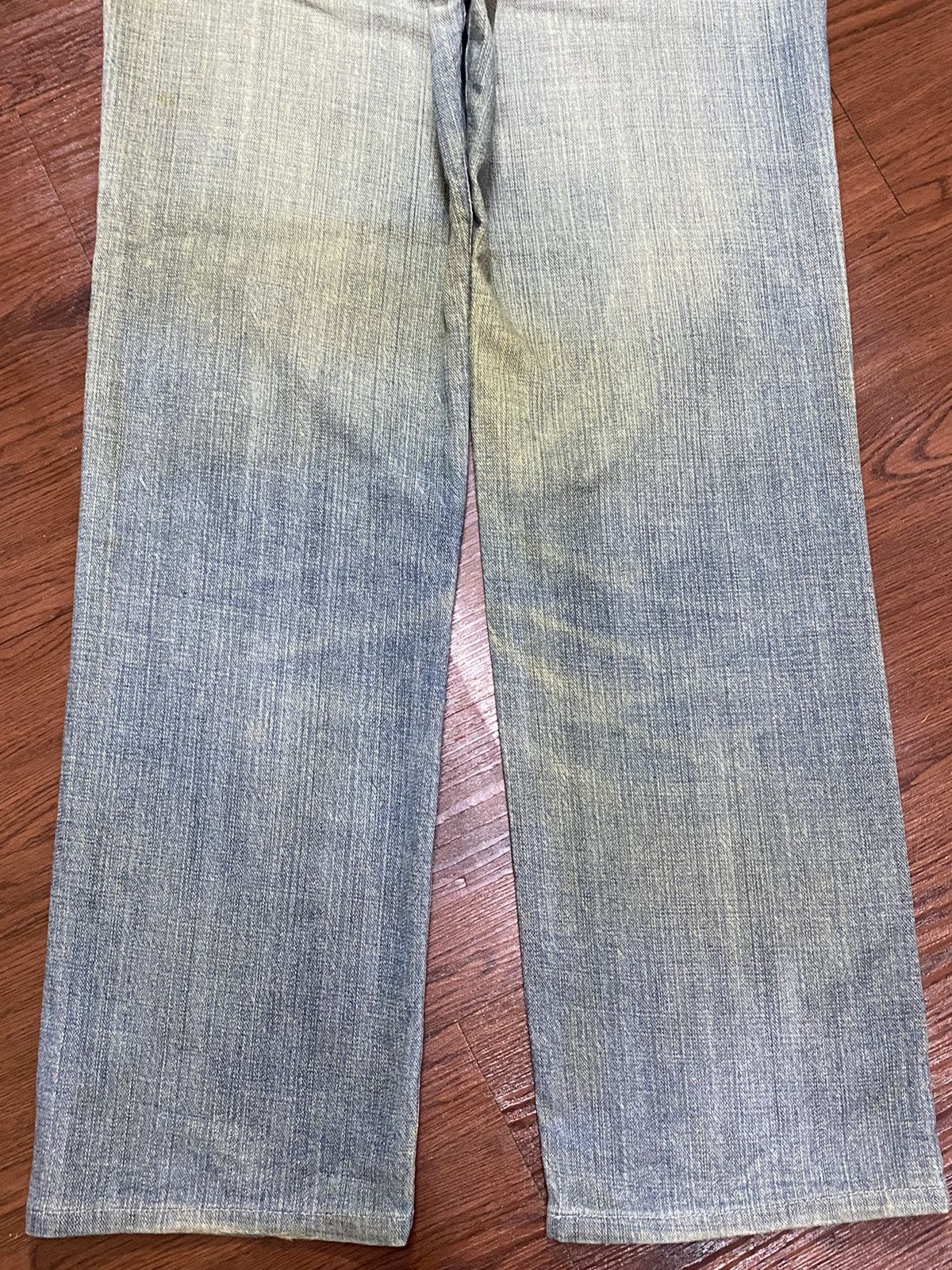 Japanese Brand Vintage Uniqlo S002 Faded Wash Loose Jeans Size US 33 - 8 Thumbnail
