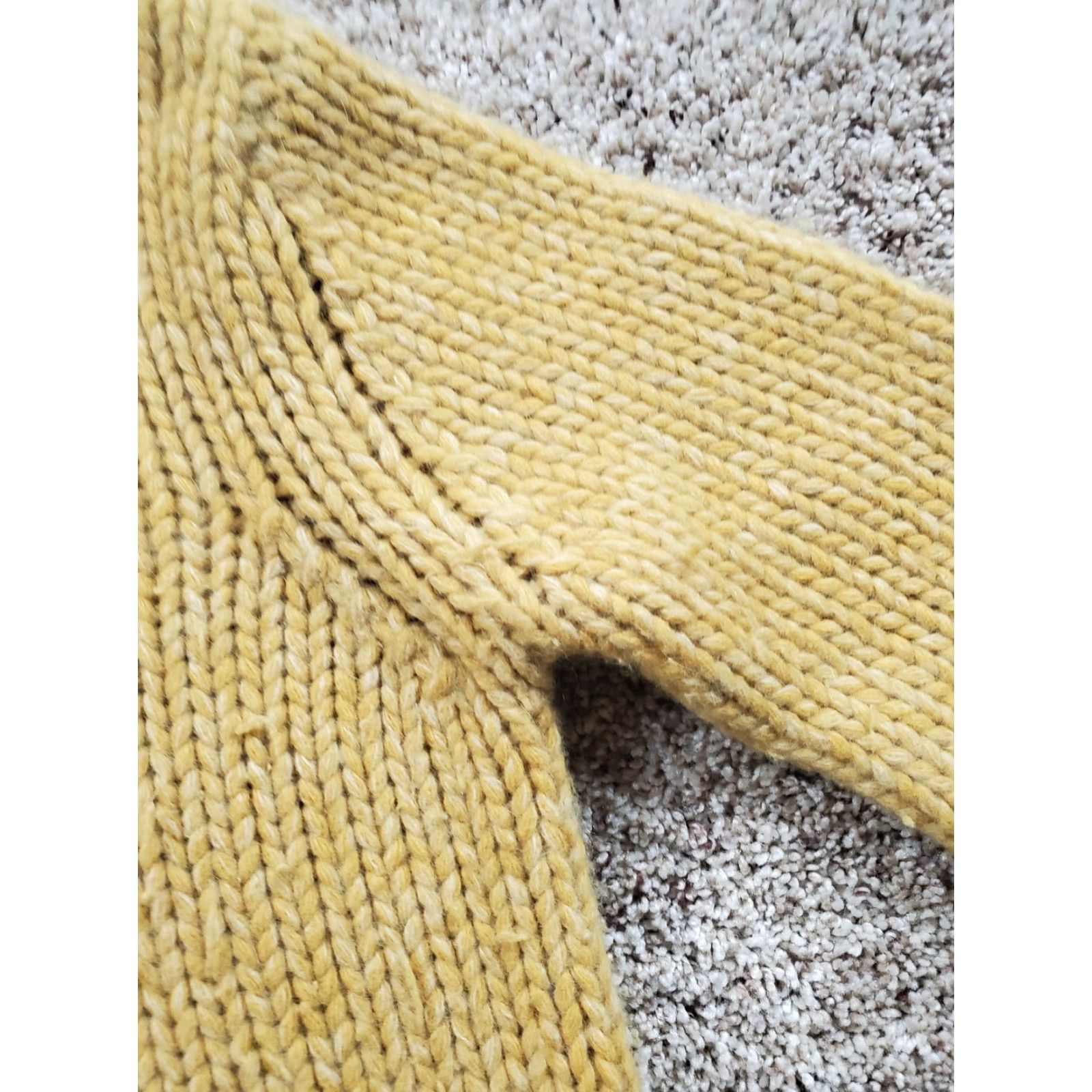 J.Crew J.Crew Sweater Womens Petite Small Turtleneck Lambswool Angora Knit Mustard Size S / US 4 / IT 40 - 5 Thumbnail