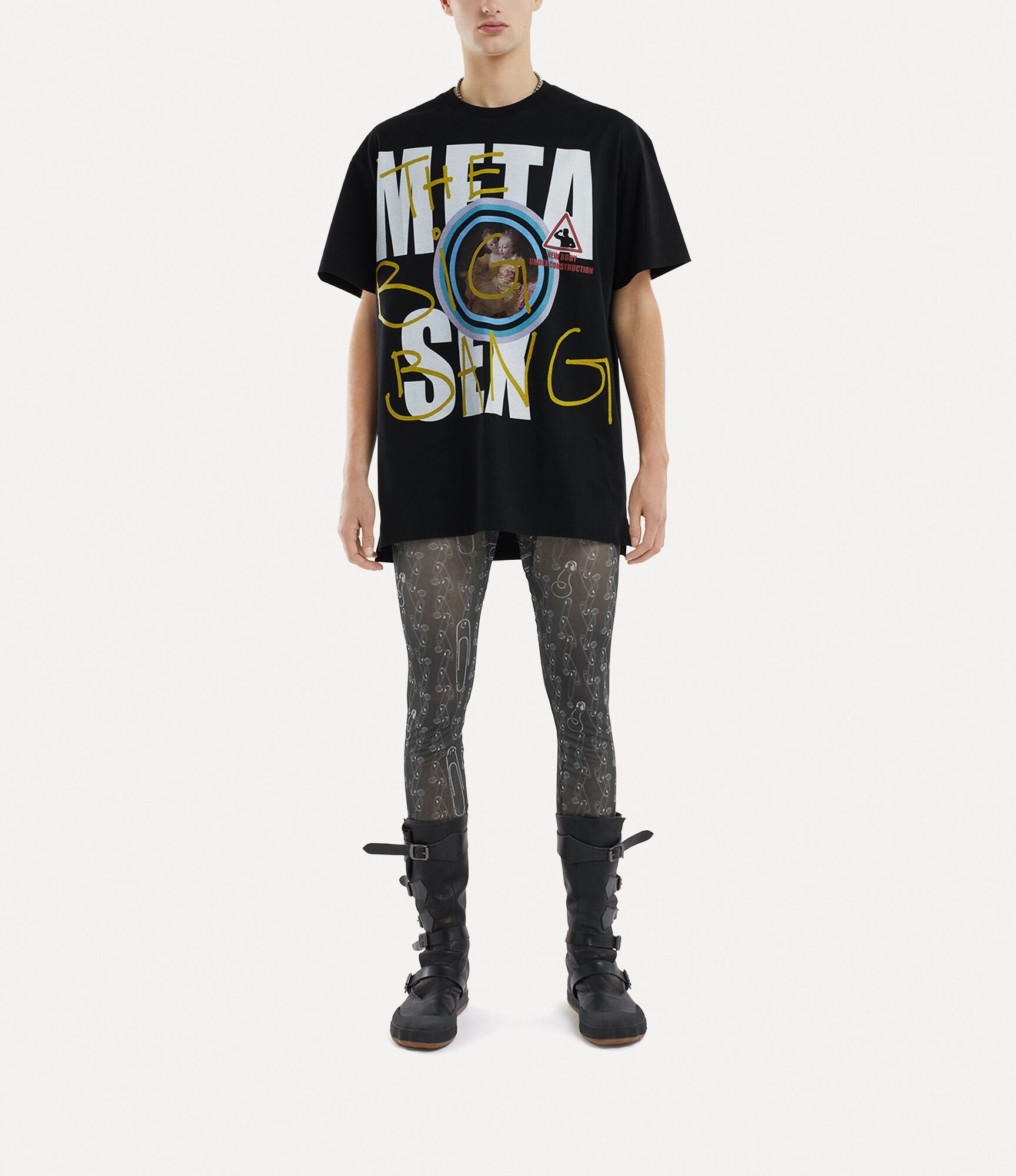 Vivienne Westwood o1srvl11e0326 Oversized T-Shirt in Black Size US L / EU 52-54 / 3 - 3 Thumbnail