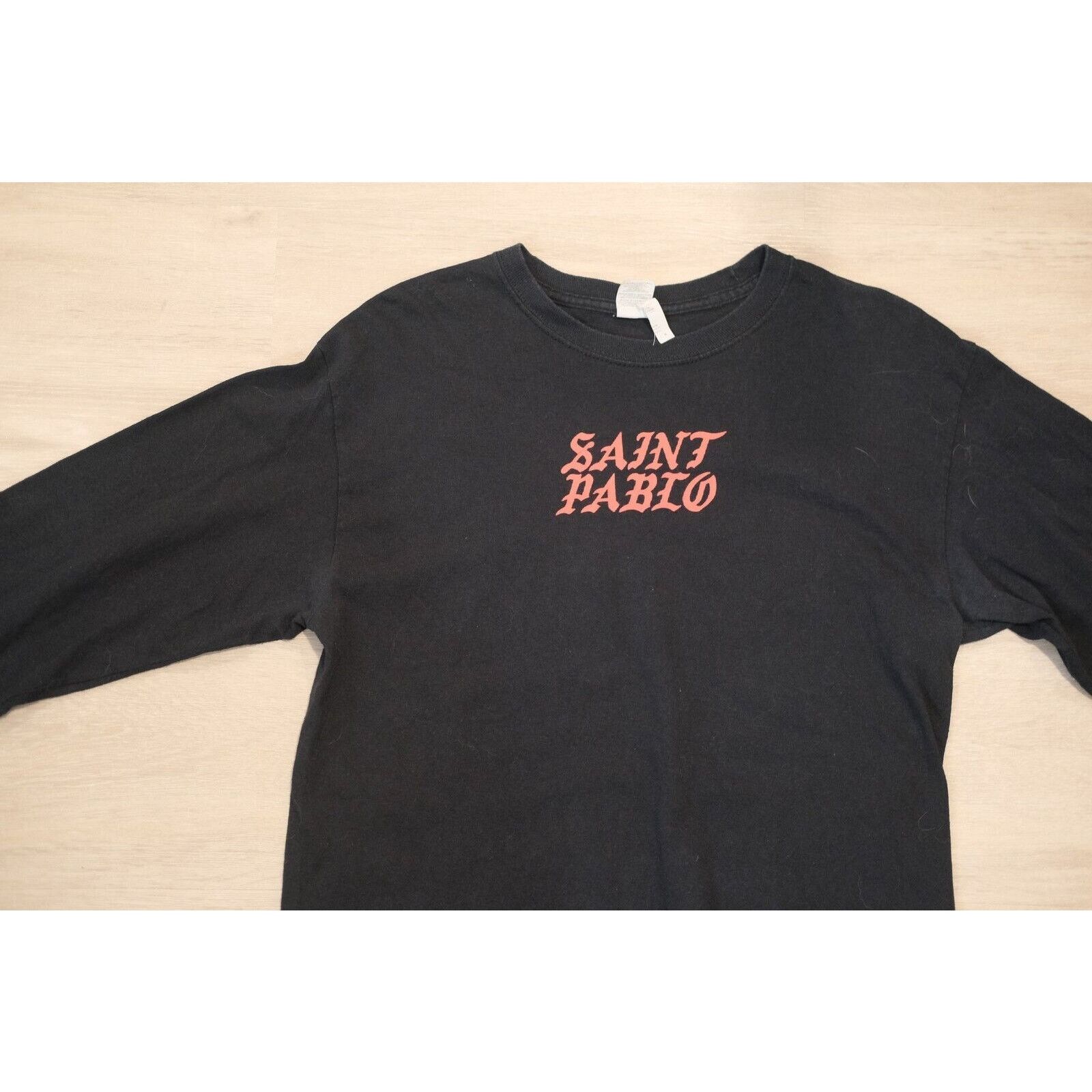Gildan Vintage 2016 GILDAN St Pablo Tour Tee Ye Kim Unisex M Black Size US M / EU 48-50 / 2 - 3 Thumbnail