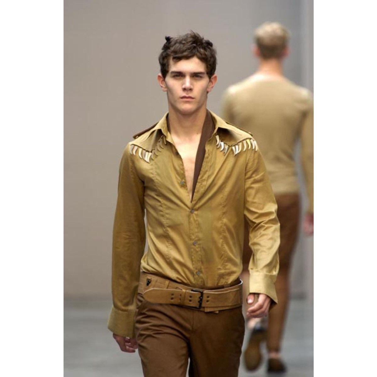 Costume National Homme Spring 2005 Sheeran Military Shirt